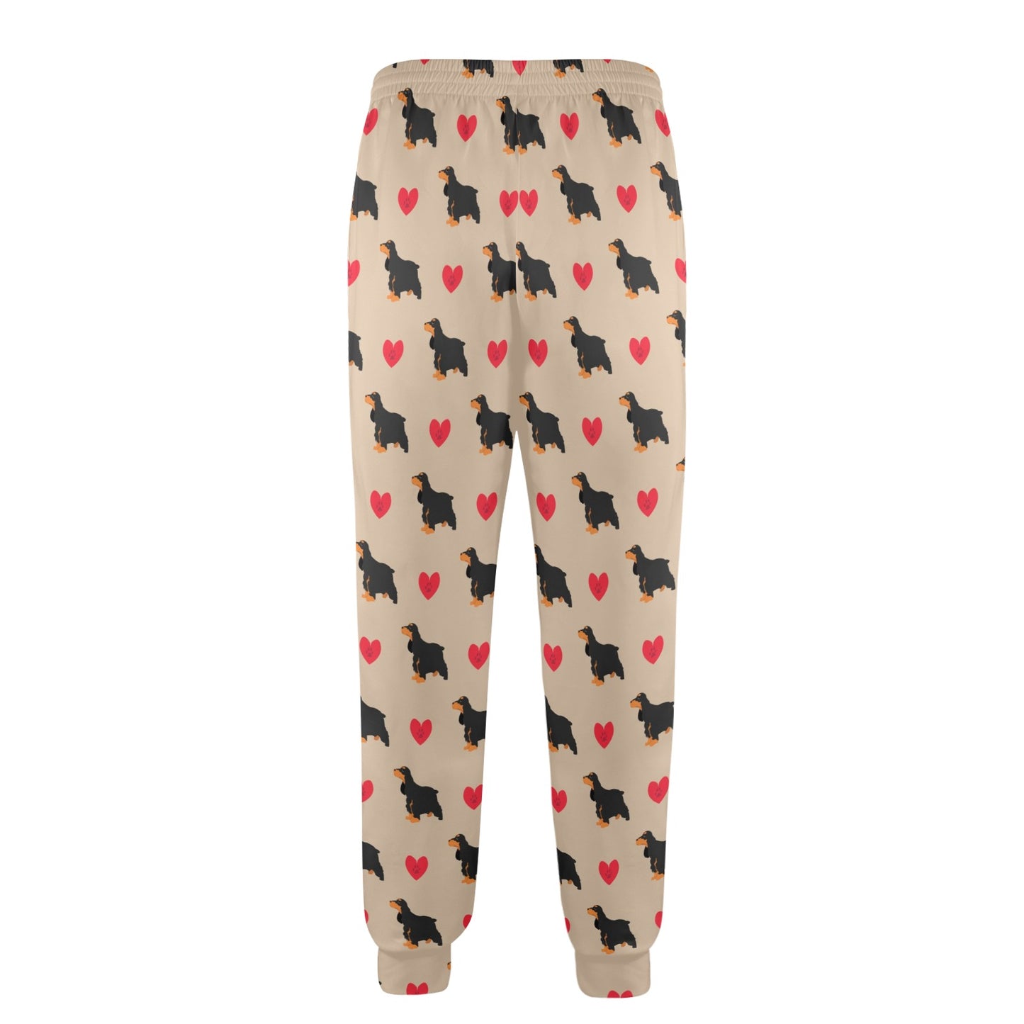 Cocker Pattern Print Design 02 Men's Casual Track Pants