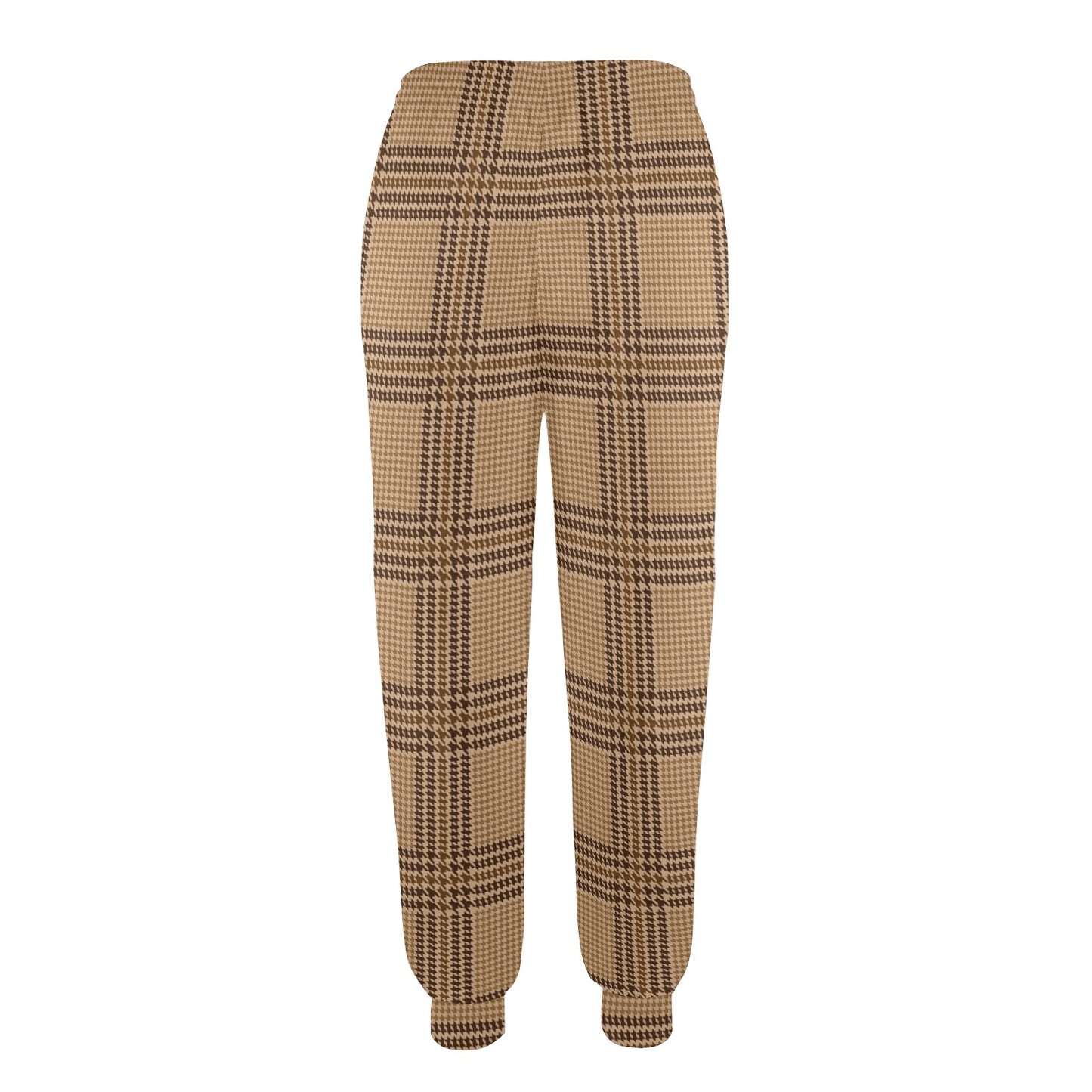 Houndstooth Brown Pattern Print Design 04 Women's Casual Track Pants
