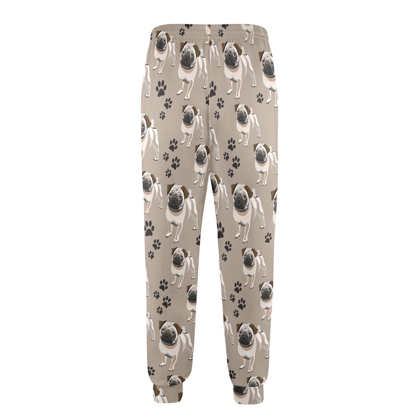 Pug Pattern Print Design A04 Men's Casual Track Pants