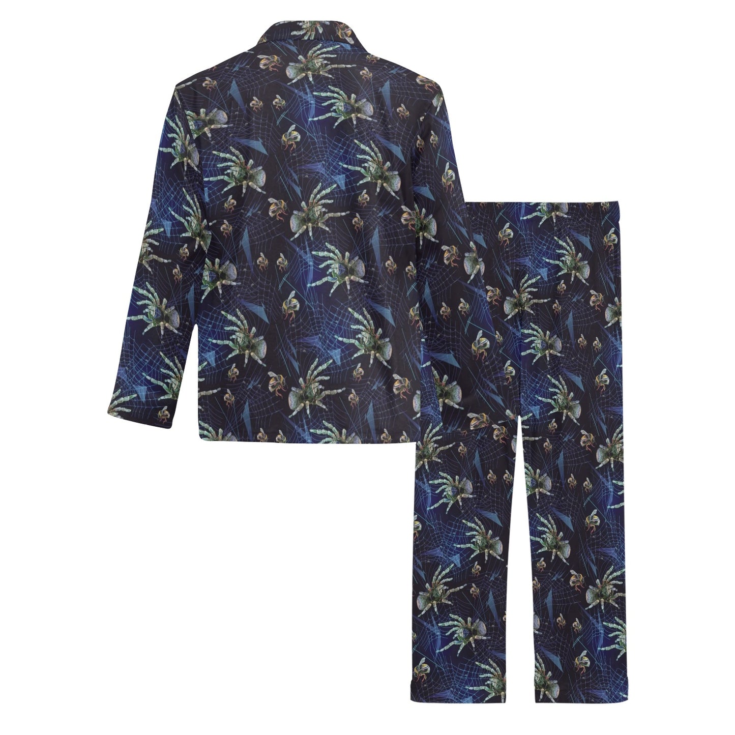Tarantula Print Design LKS401 Men's Long Pajama Set