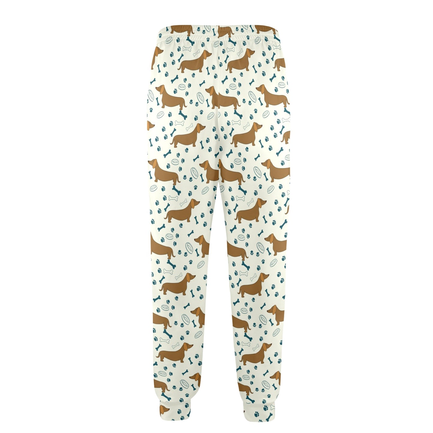 Dachshund Pattern Print Design 01 Men's Casual Track Pants