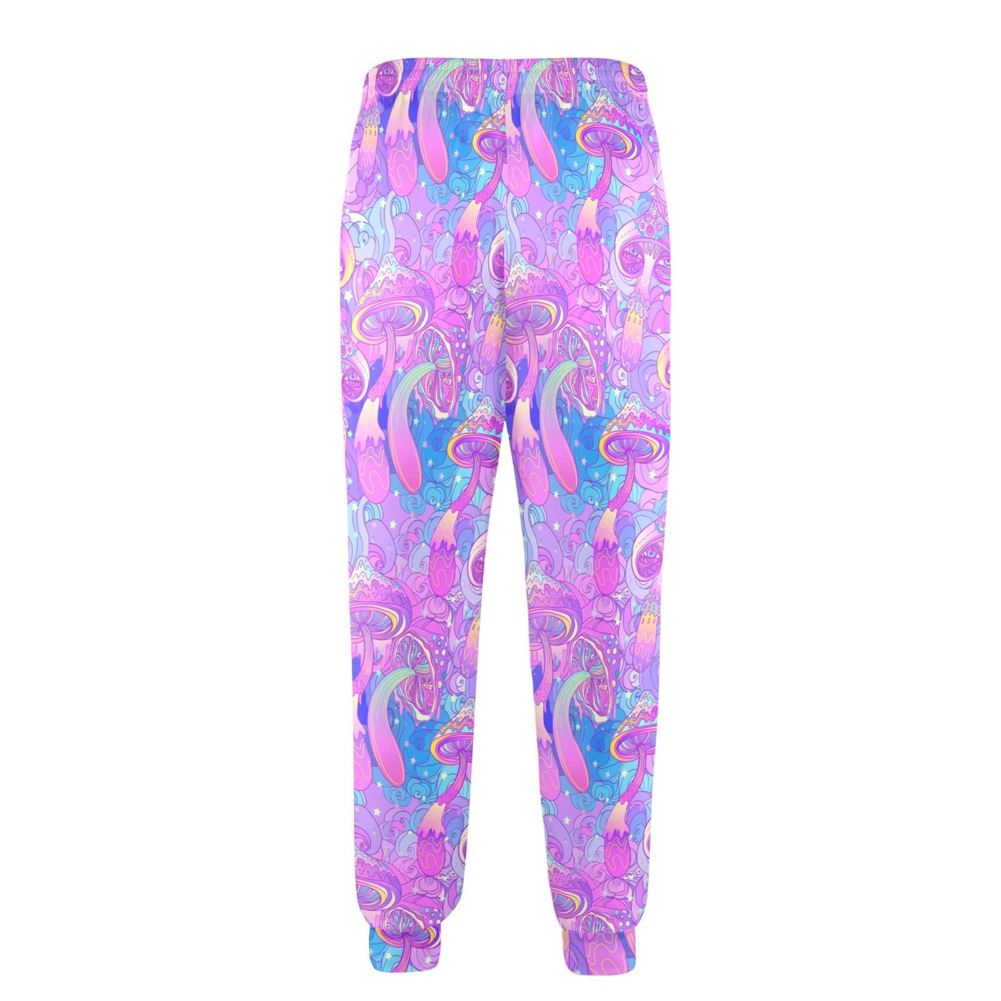 Psychedelic Trippy Mushroom Print Men's Casual Track Pants