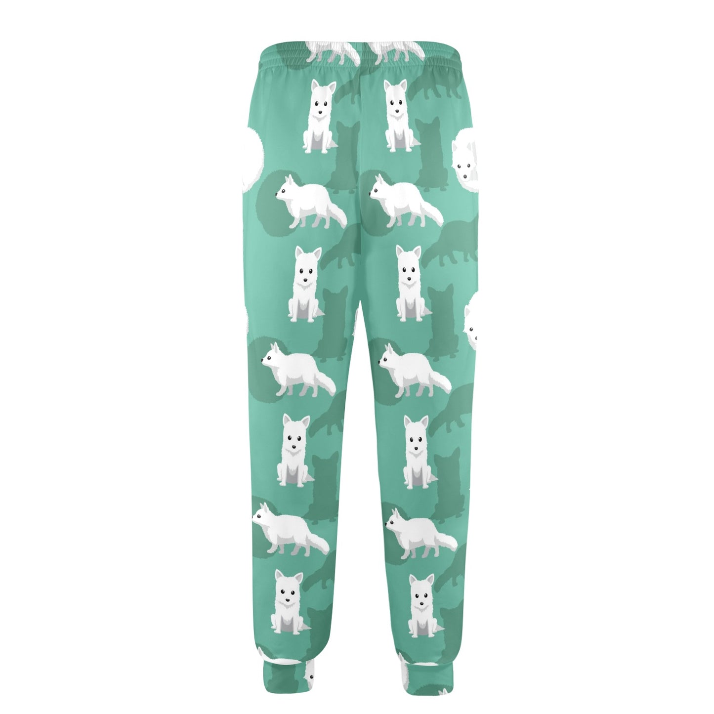 Arctic Fox Pattern Print Design Men's Casual Track Pants