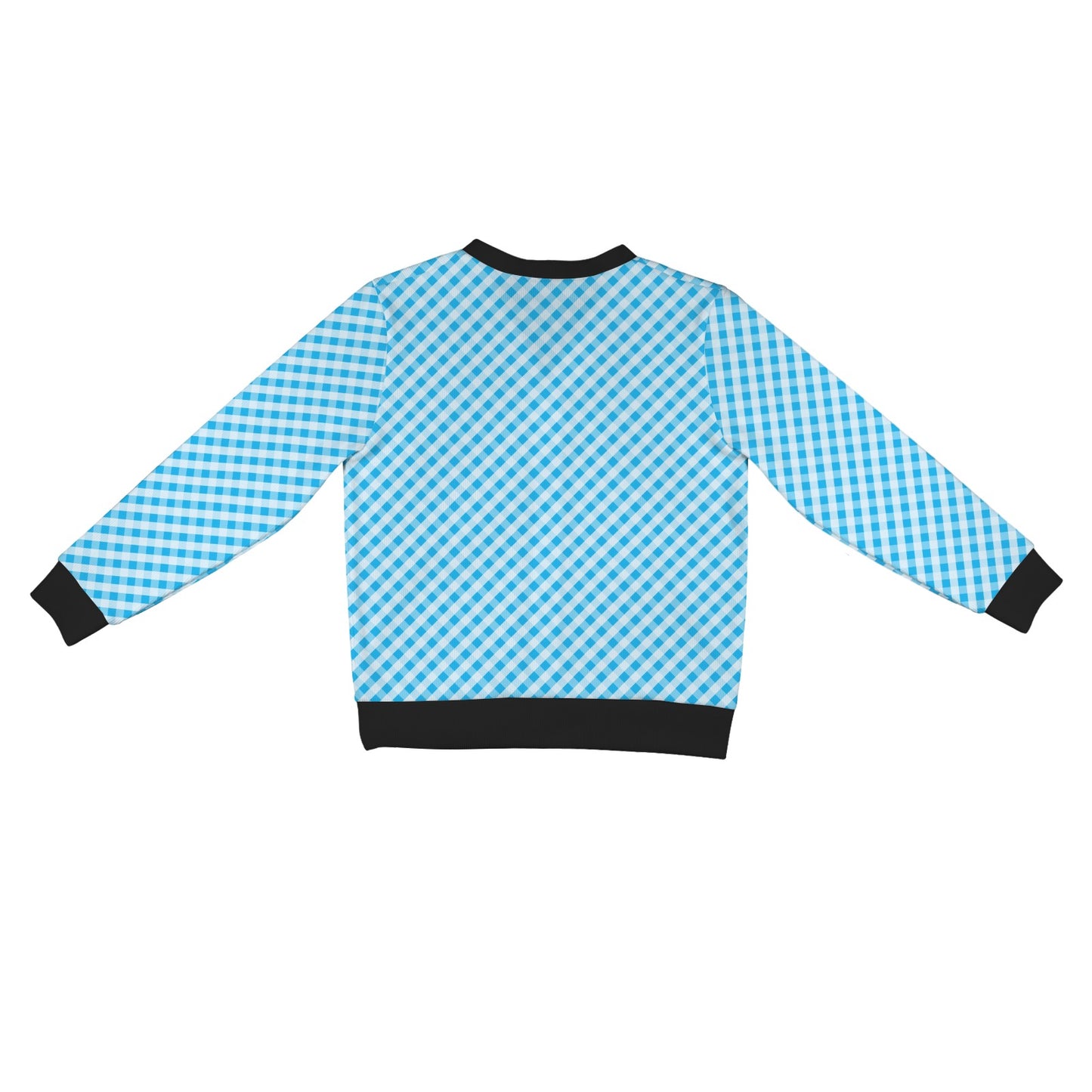 Gingham Print Design LKS401 Women's Cardigan