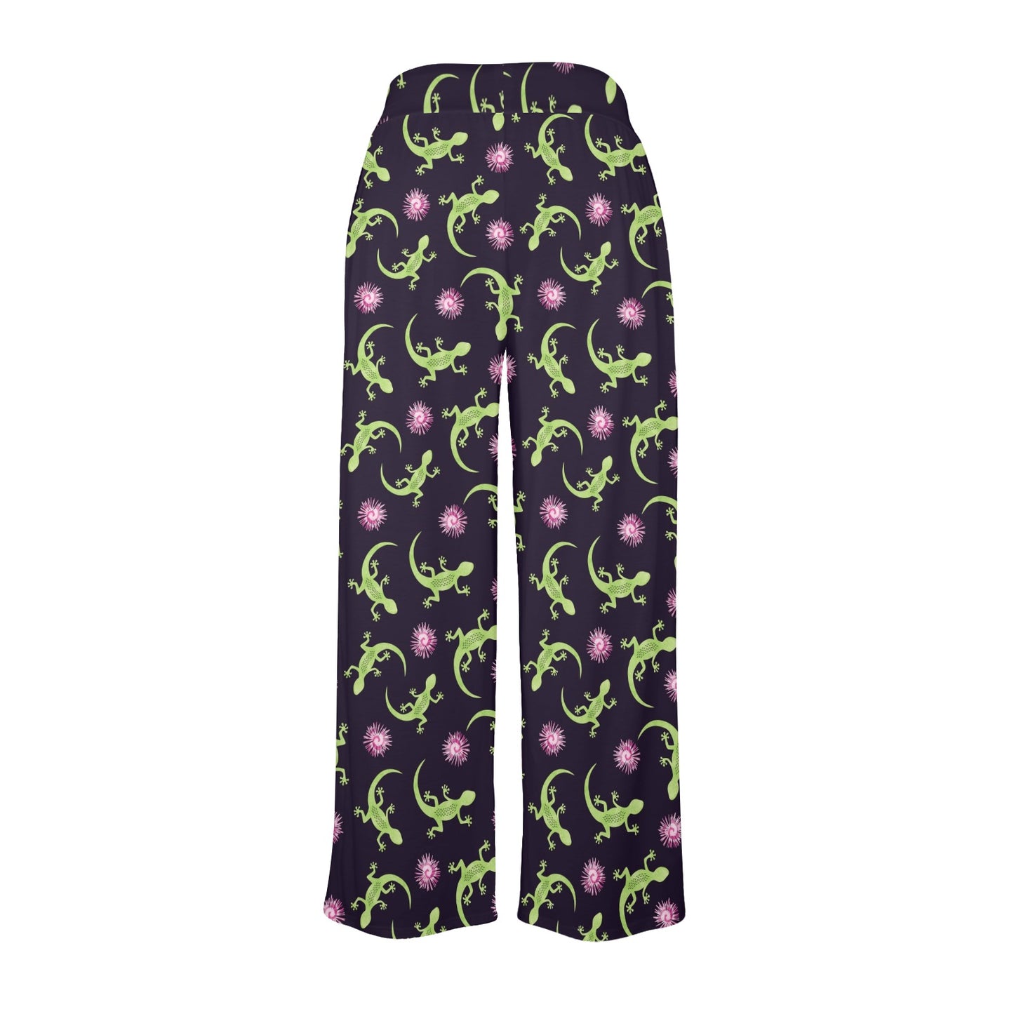 lizard Print Design LKS402 Women's Wide Leg Lounge Pants