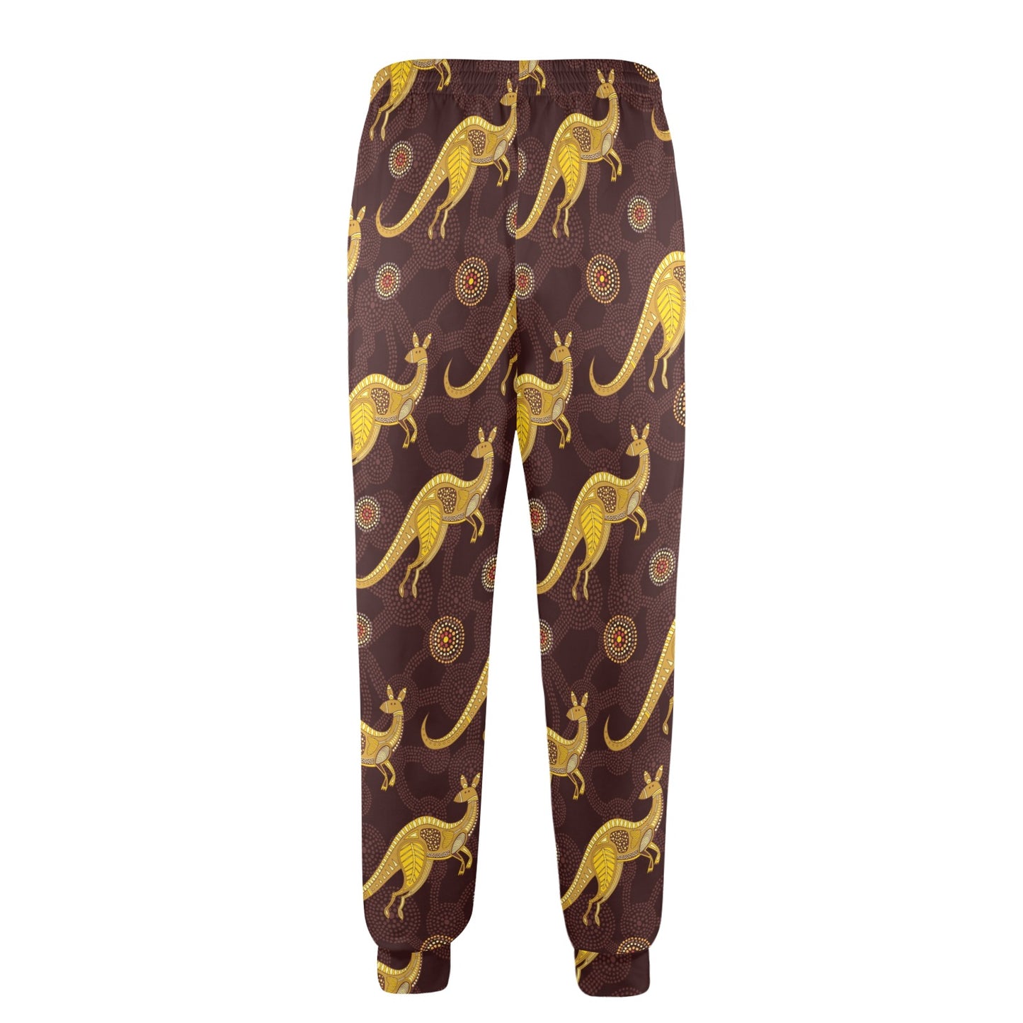 Kangaroos Aboriginal Pattern Print Design 08 Men's Casual Track Pants