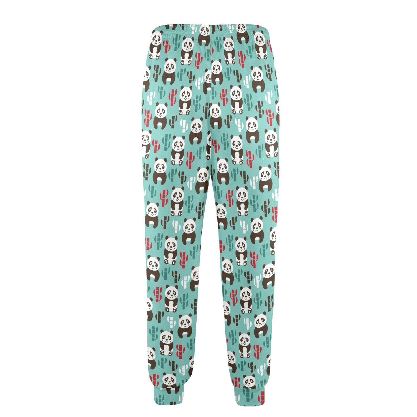 Panda Bear Cute Themed Print Men's Casual Track Pants