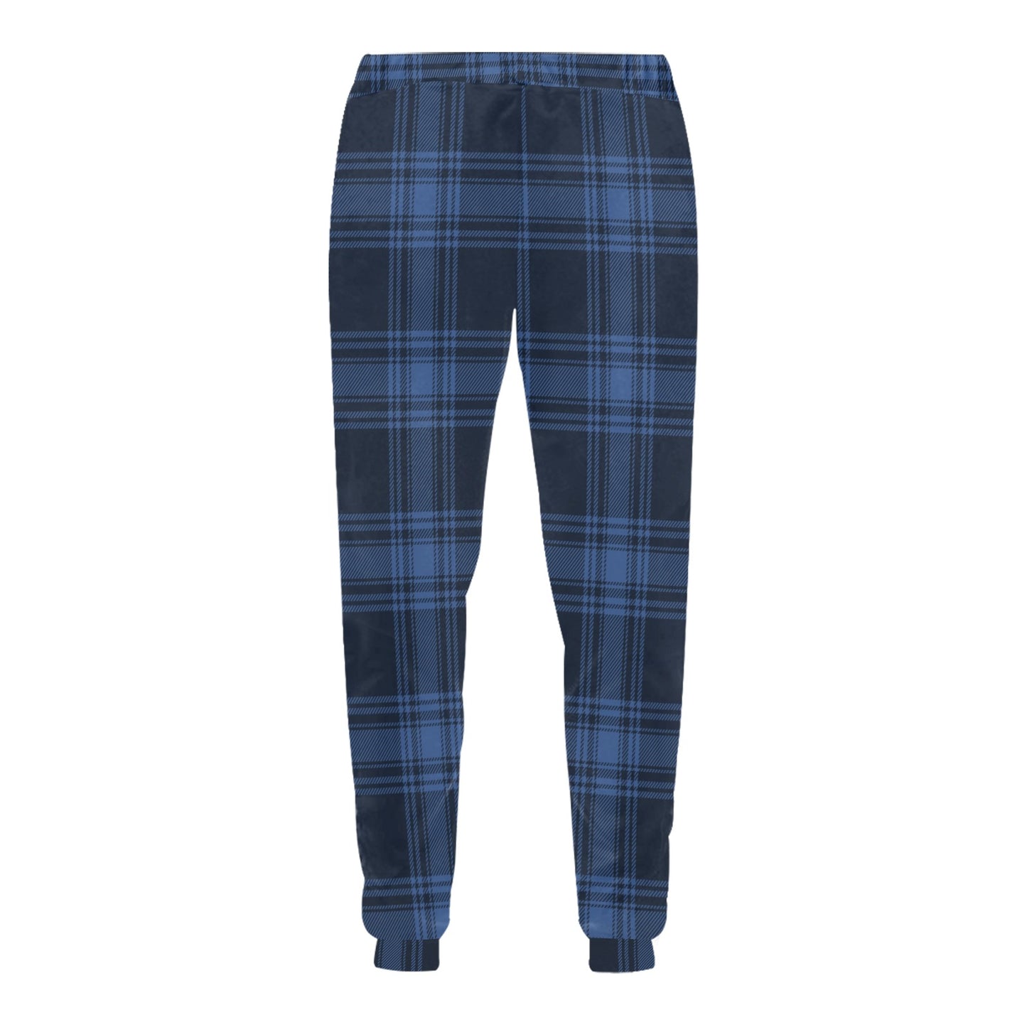Tartan Blue Print Design LKS304 Men's Sweatpants