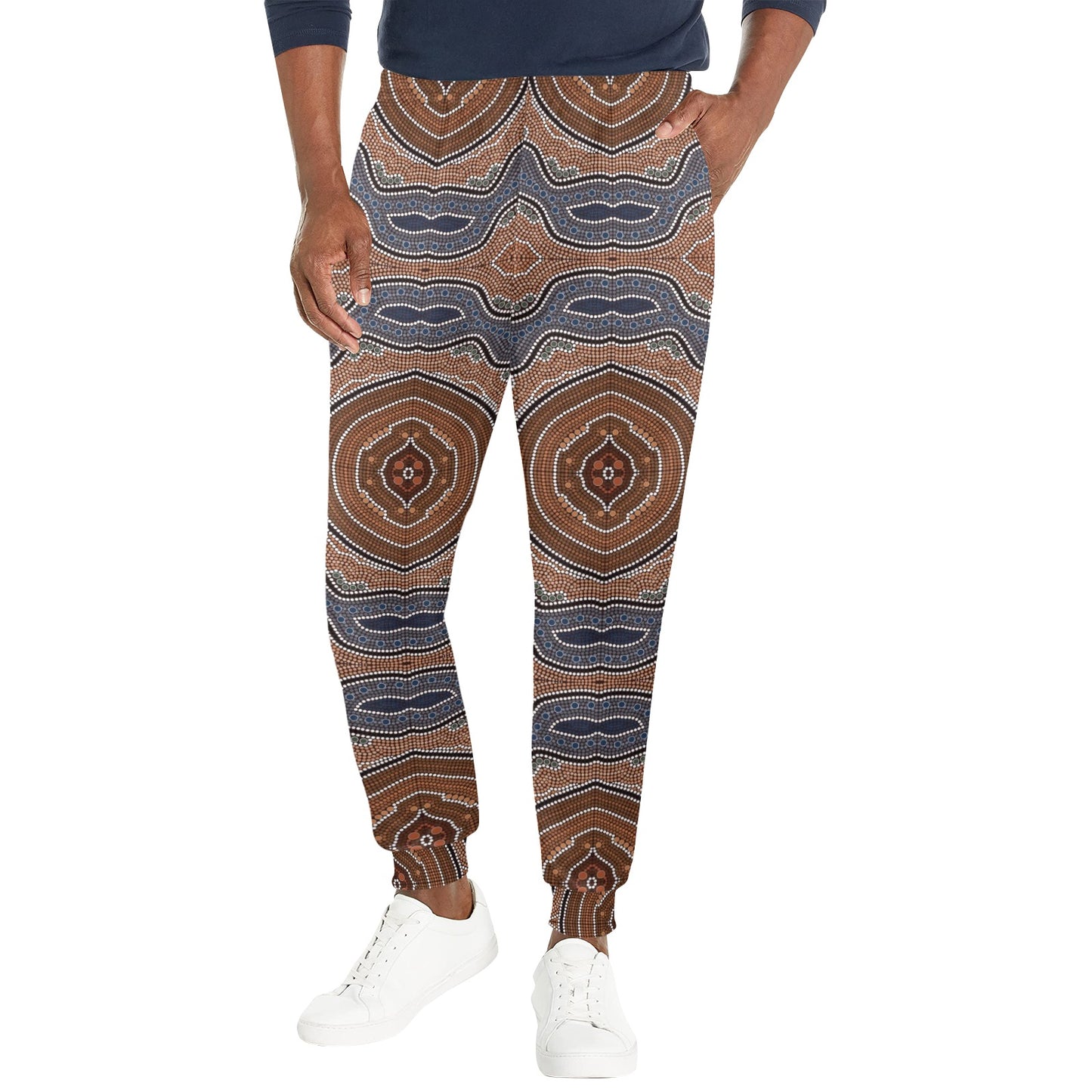 Aboriginal Pattern Print Design 01 Men's Casual Track Pants