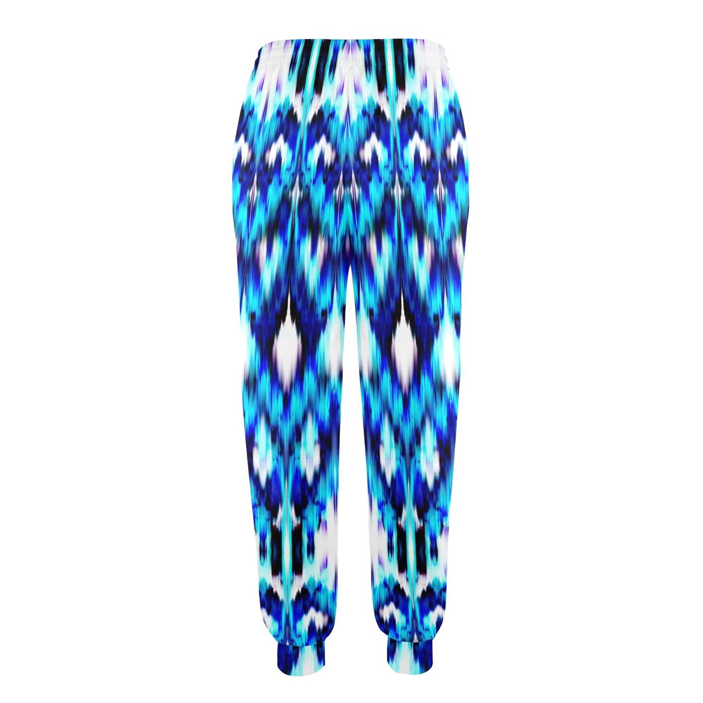 Ikat Blue Pattern Print Design 01 Women's Casual Track Pants