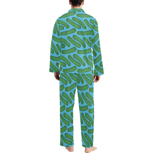 Zucchini Print Design LKS301 Men's Long Pajama Set