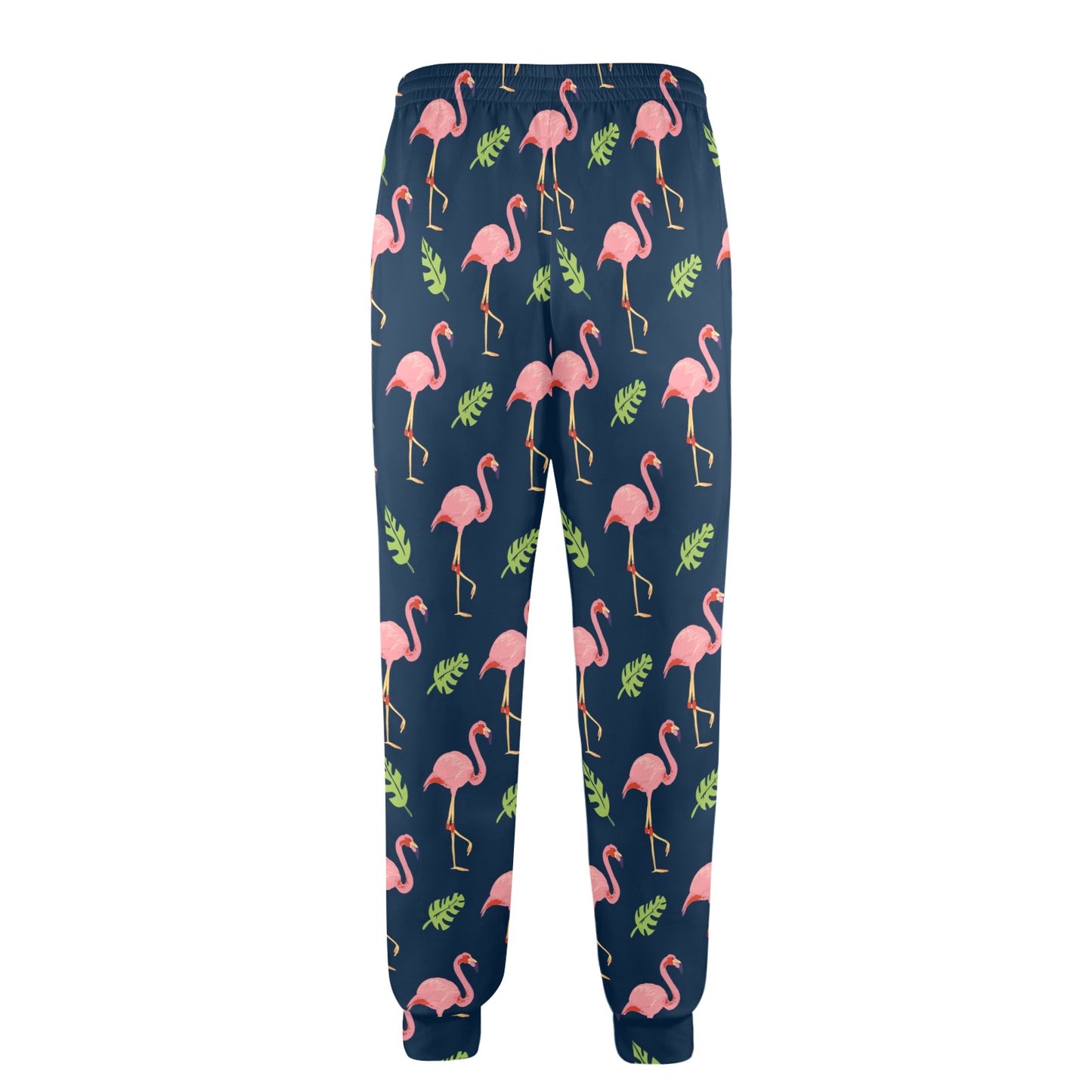 Flamingo Design Print Pattern JJ0184 Men's Casual Track Pants