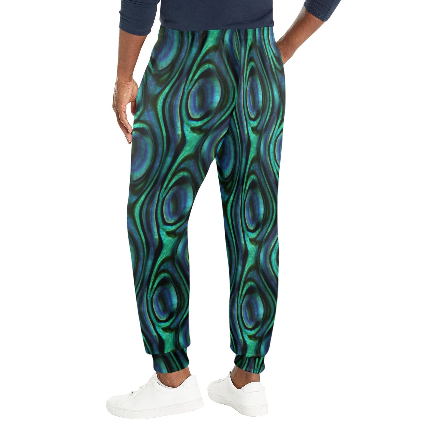 Abalone Pattern Print Design 01 Men's Casual Track Pants