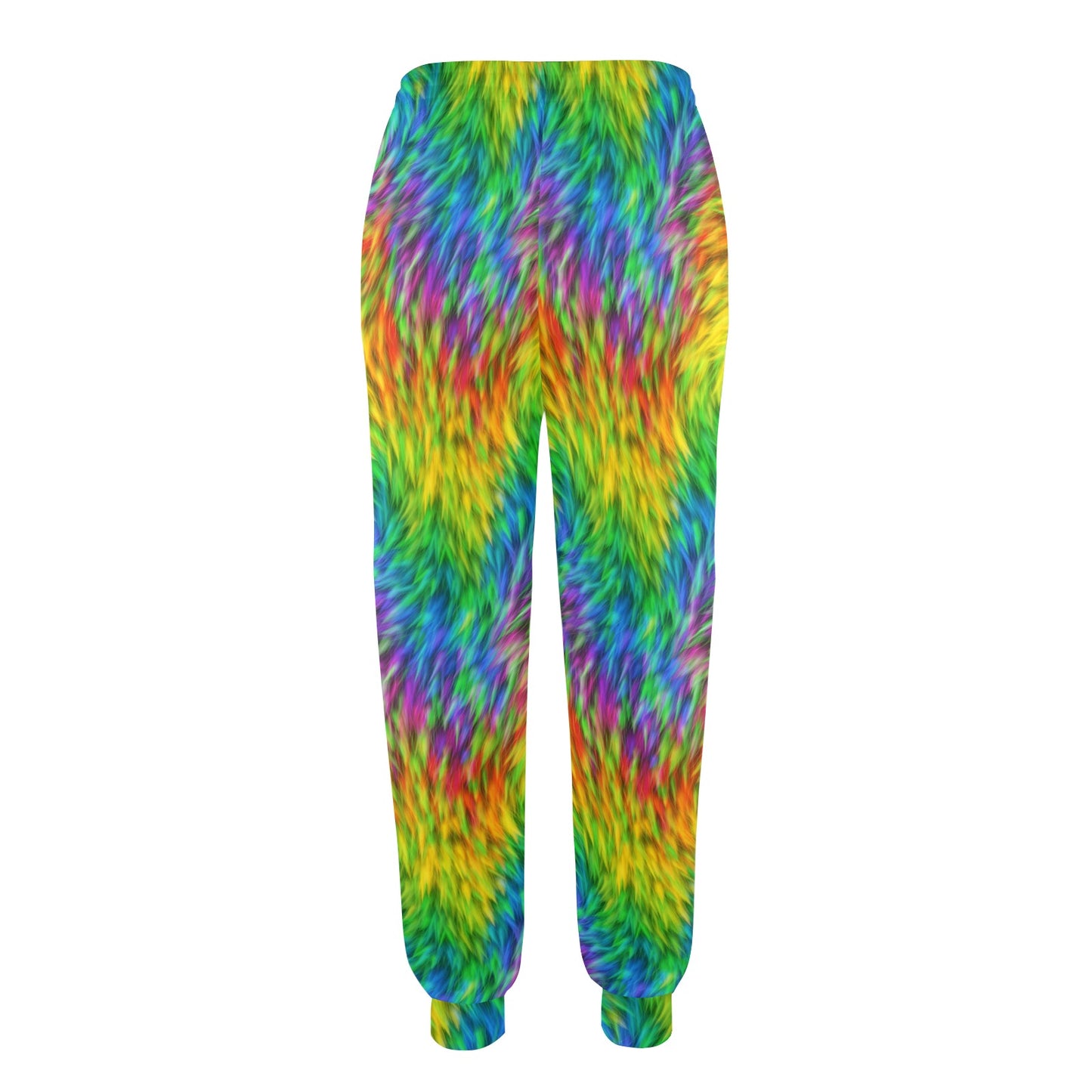 Rainbow Fur Design Print Women's Casual Track Pants
