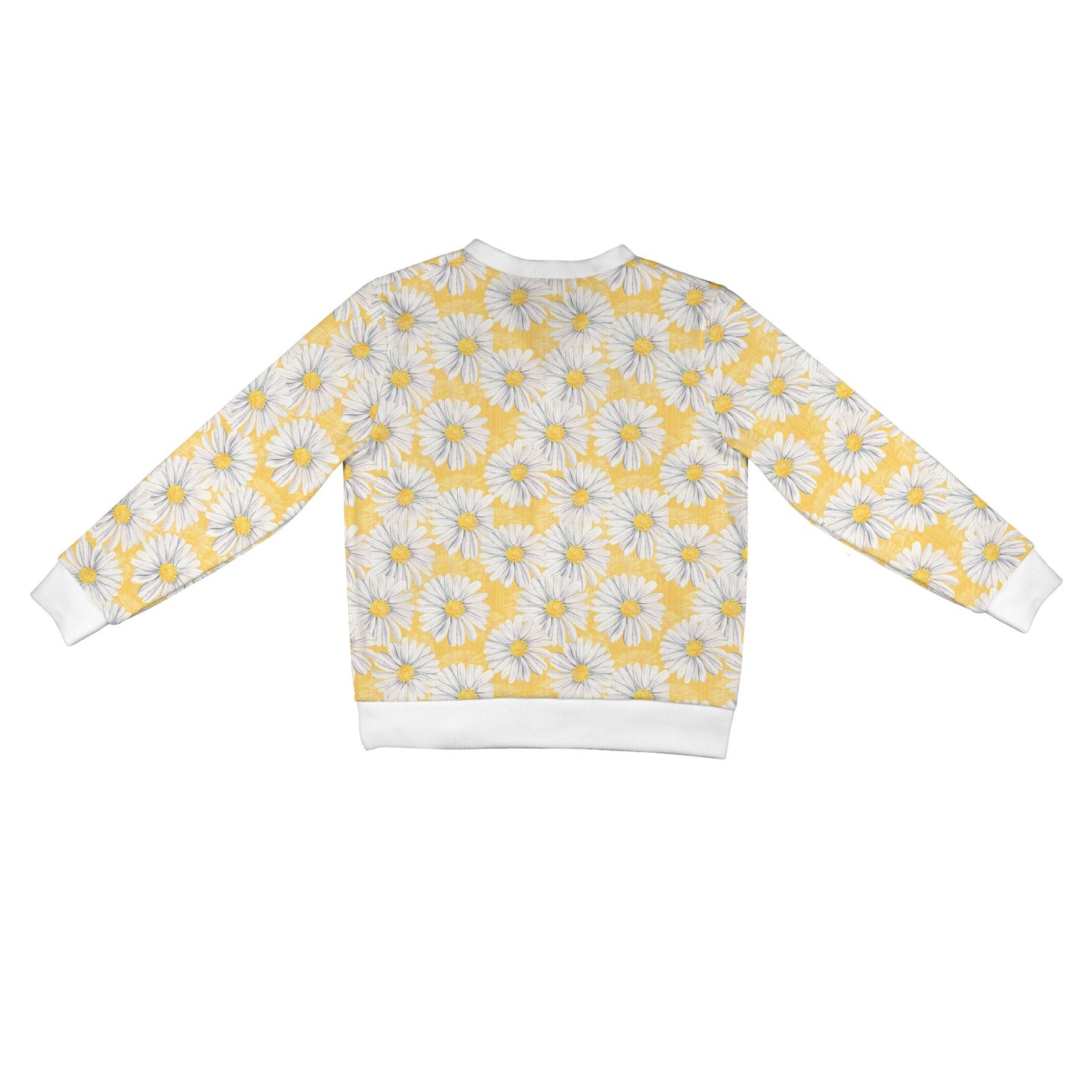 Daisy Yellow Watercolor Print Pattern Women's Cardigan