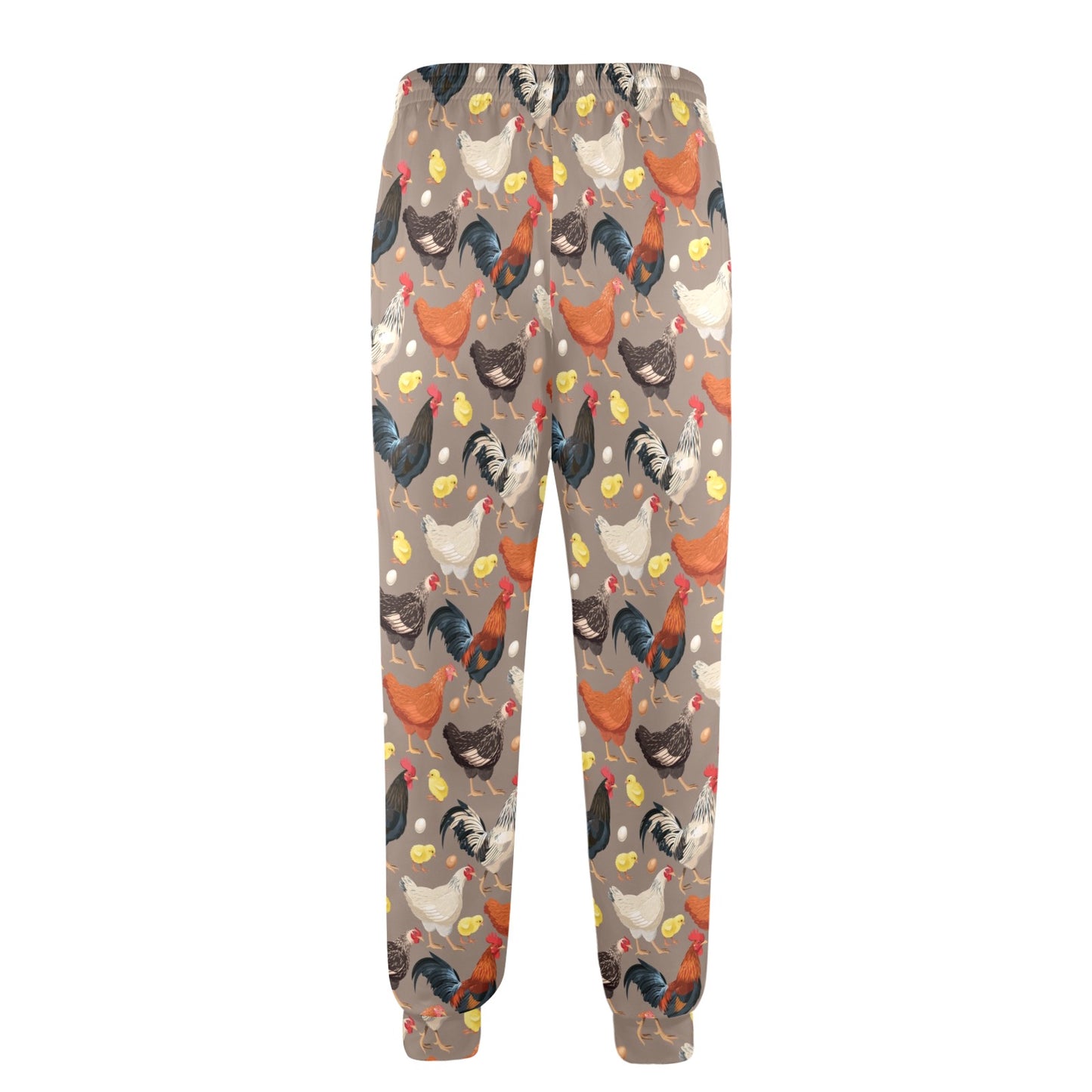 Chicken Evolution Pattern Men's Casual Track Pants