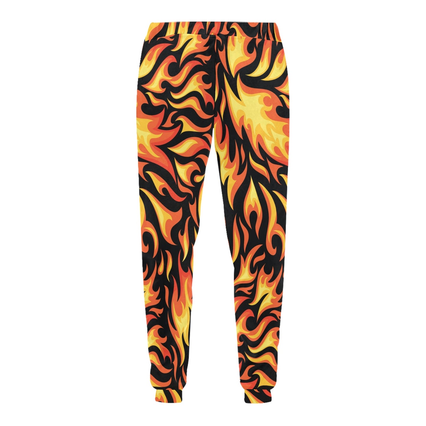 Flame Fire Design Pattern Men's Sweatpants