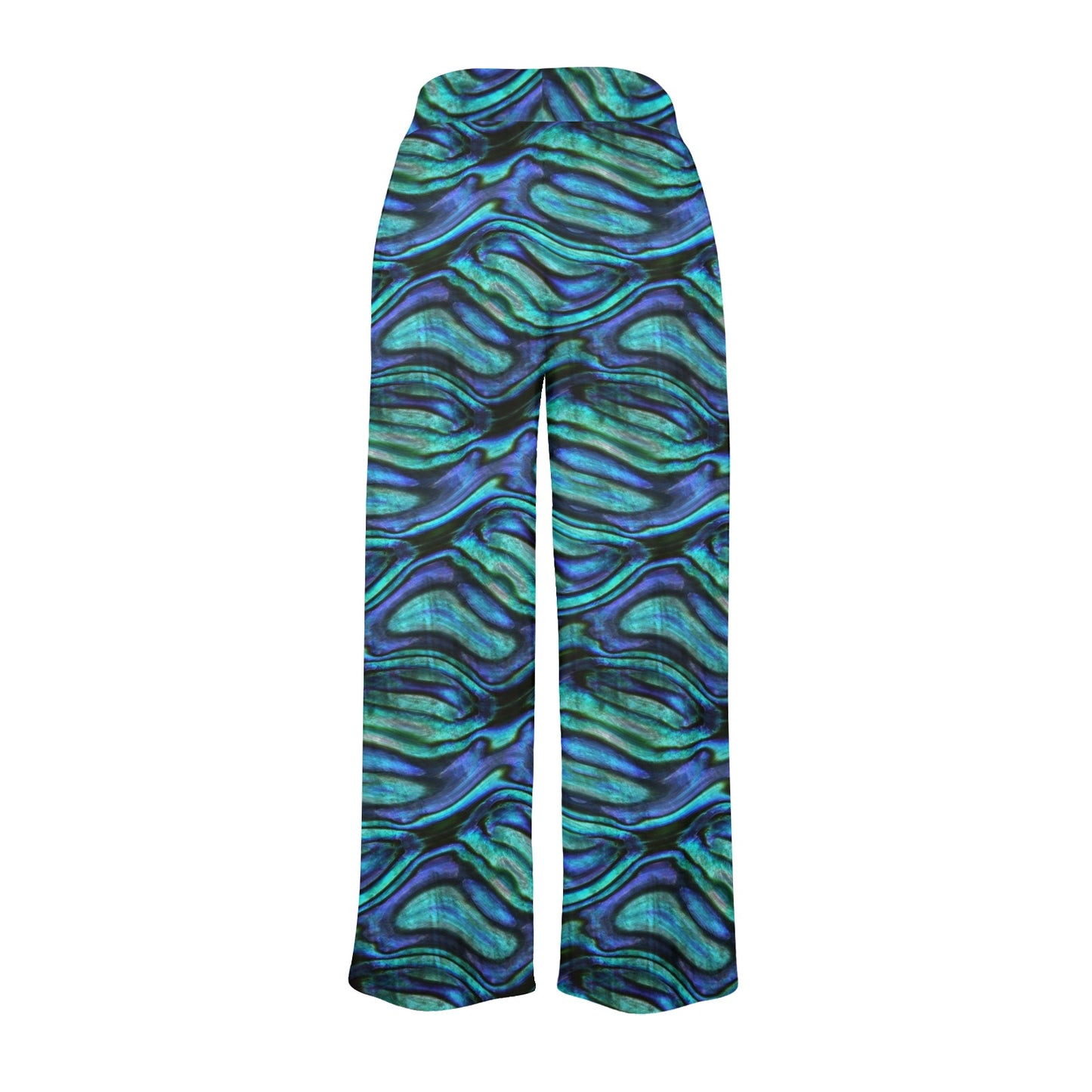 Abalone Pattern Print Design 02 Women's Wide Leg Lounge Pants