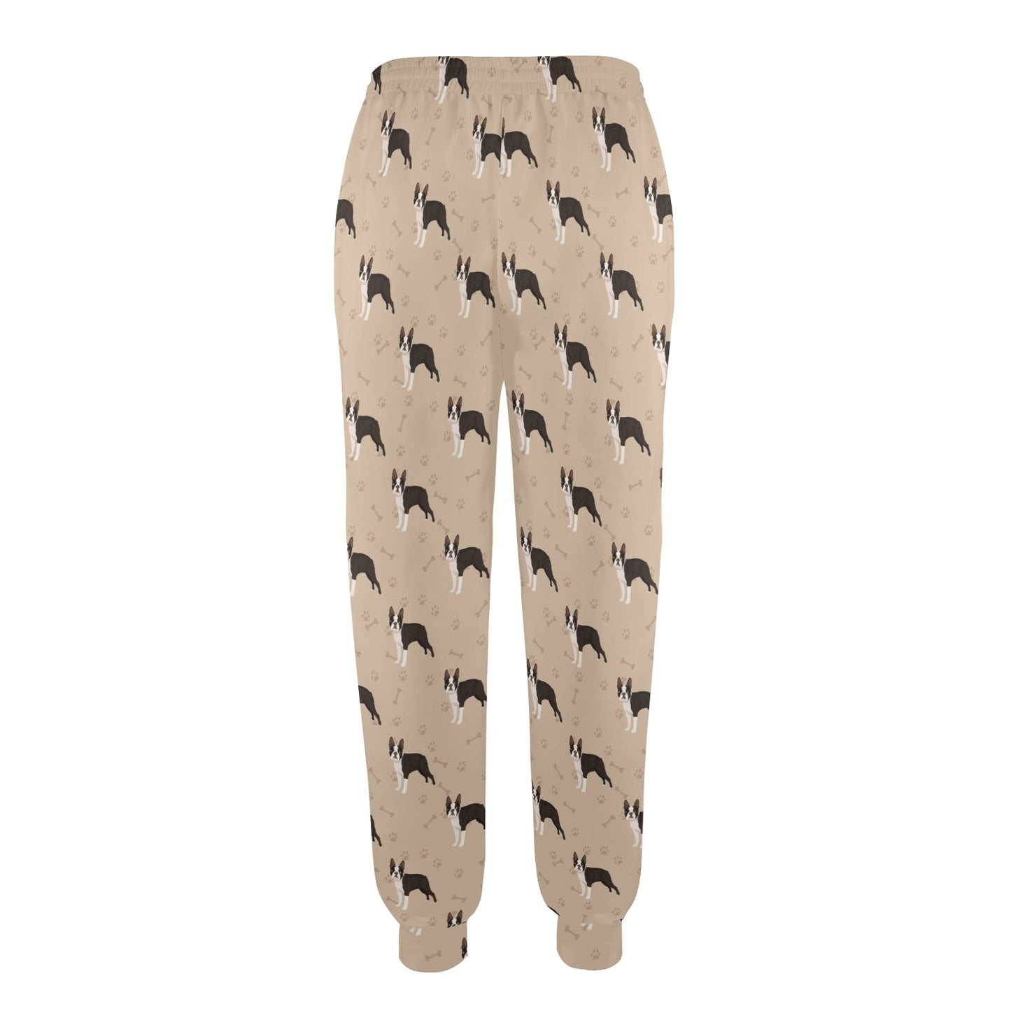 Boston Terrier Pattern Print Design 02 Women's Casual Track Pants