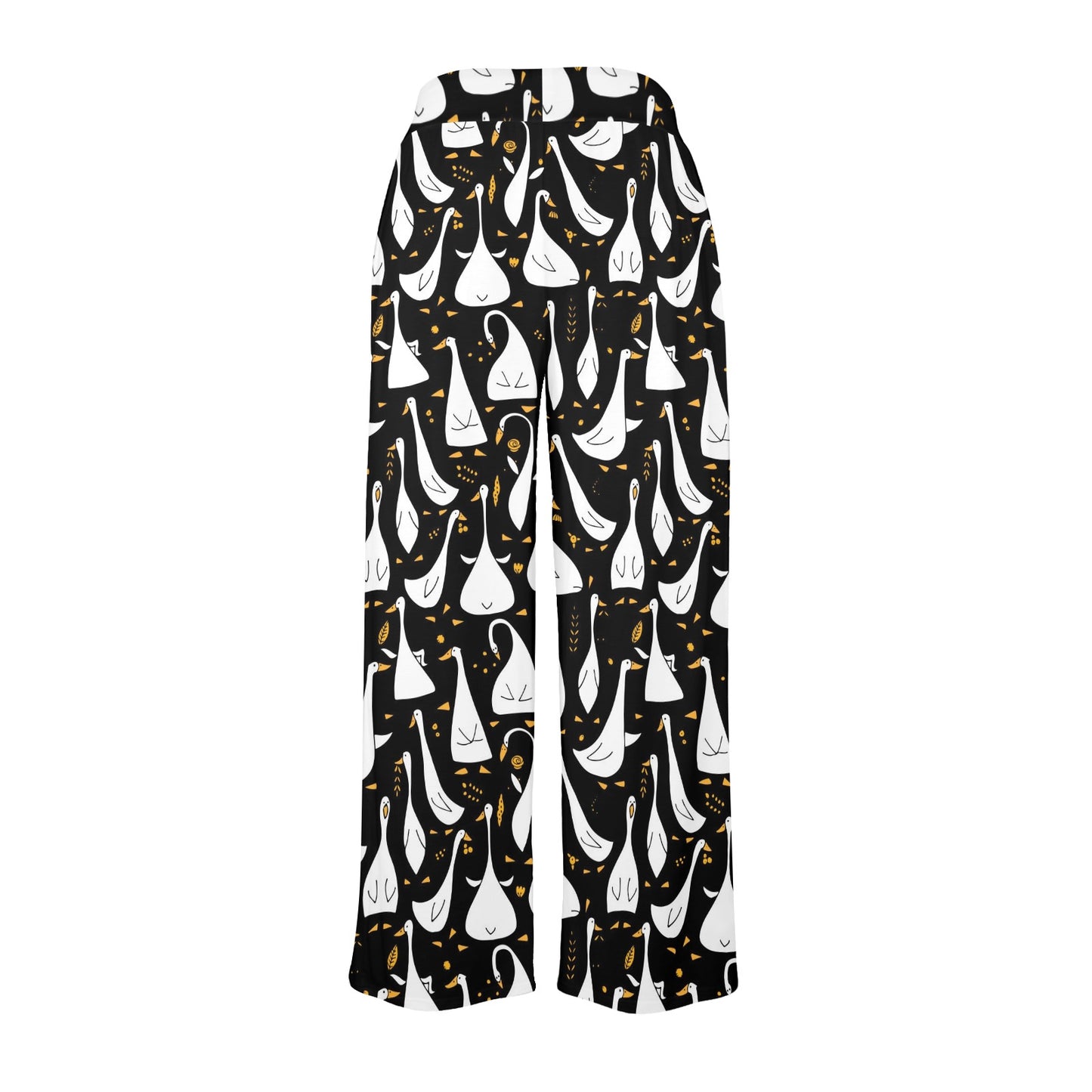 Goose Print Design LKS401 Women's Wide Leg Lounge Pants