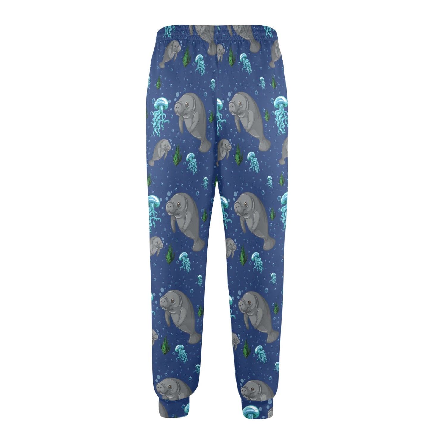 Manatee Pattern Print Design 01 Men's Casual Track Pants