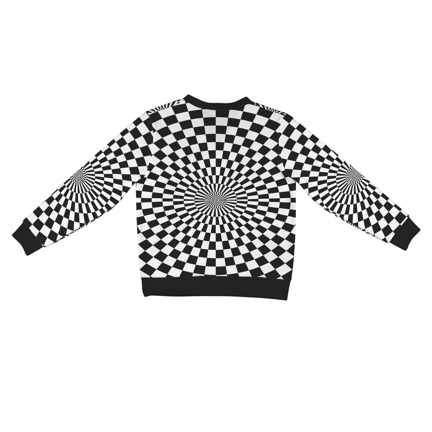 Checkered Flag Optical illusion Women's Cardigan