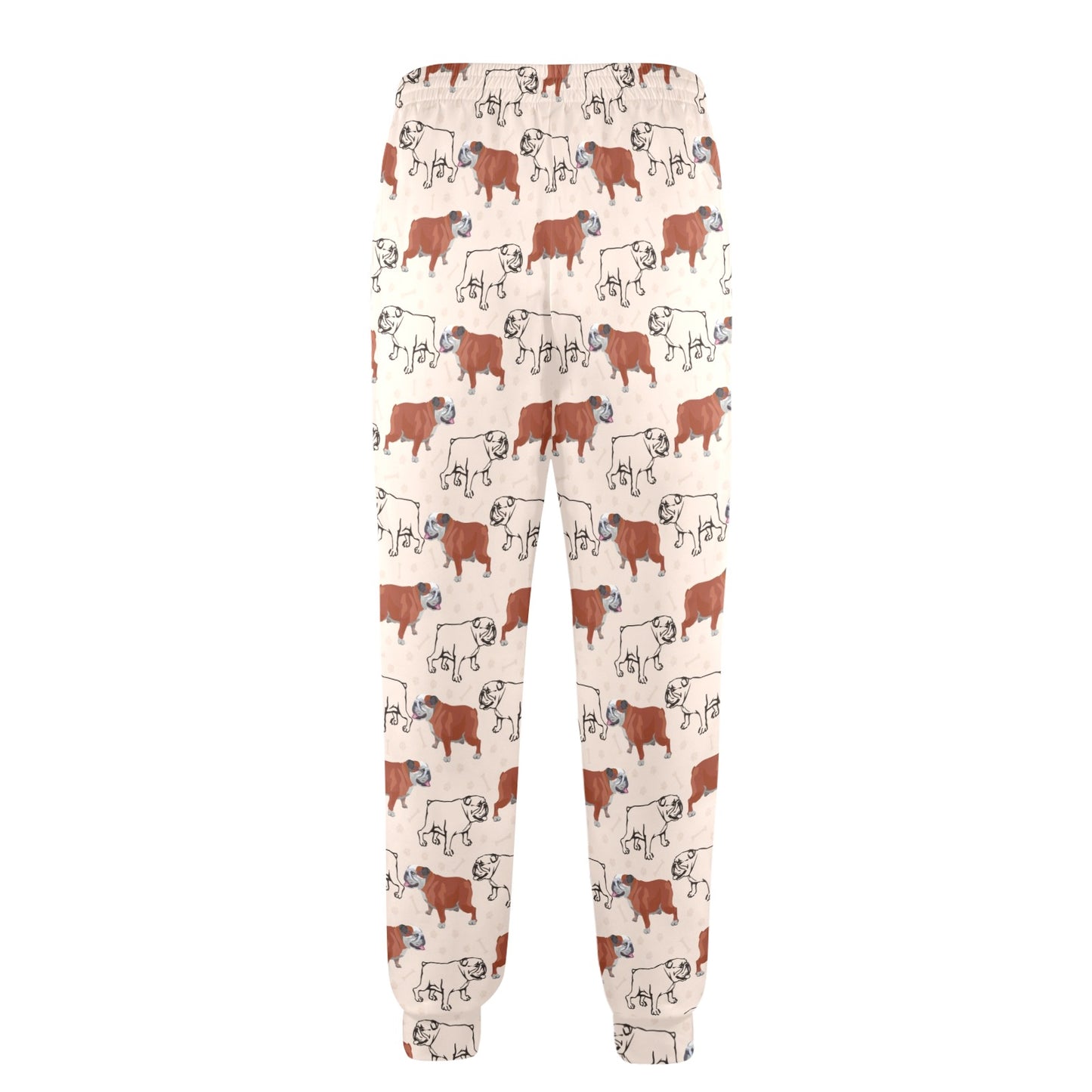 Bulldogs Pattern Print Design 04 Men's Casual Track Pants