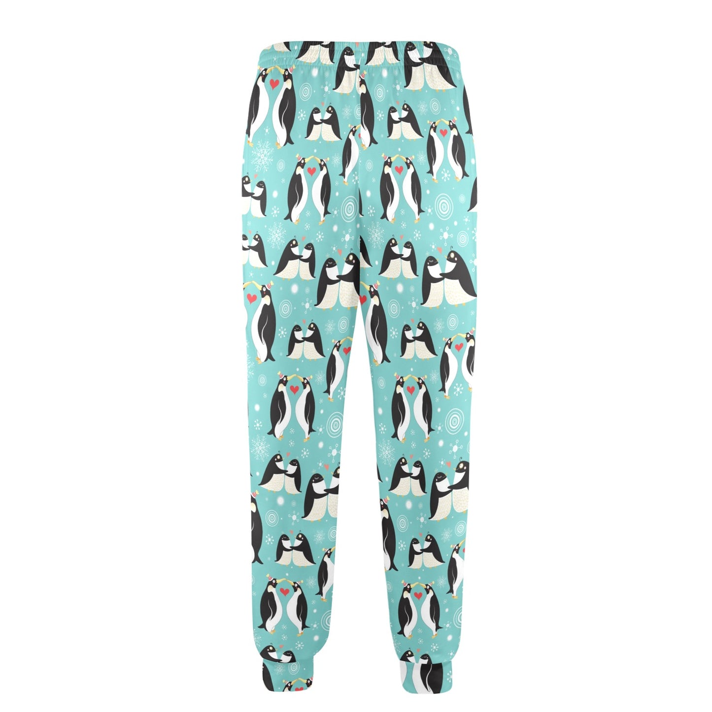 Penguin Love Print Men's Casual Track Pants