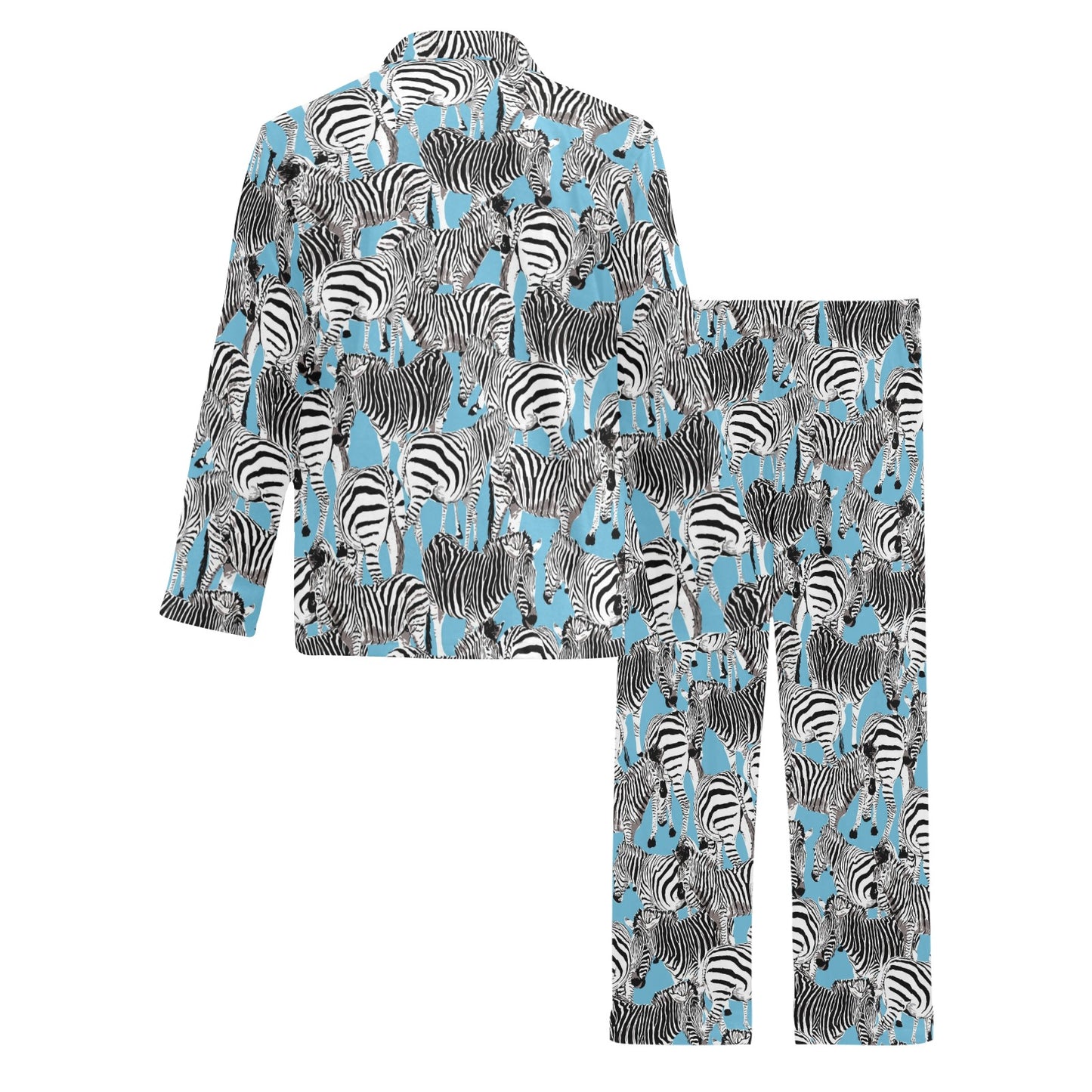 Zebra Print Design LKS305 Men's Long Pajama Set