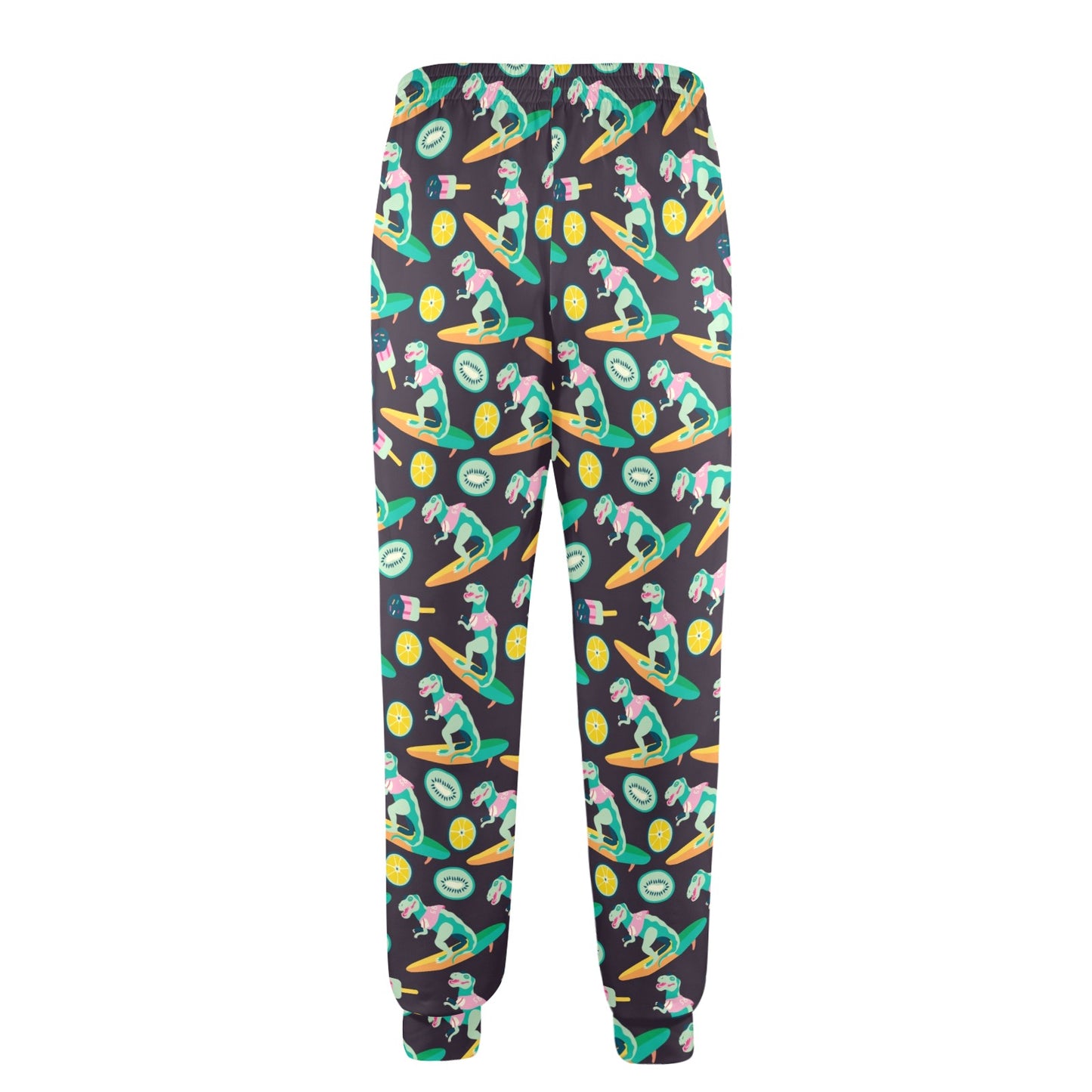 Surfboard T Rex Print Design LKS301 Men's Casual Track Pants