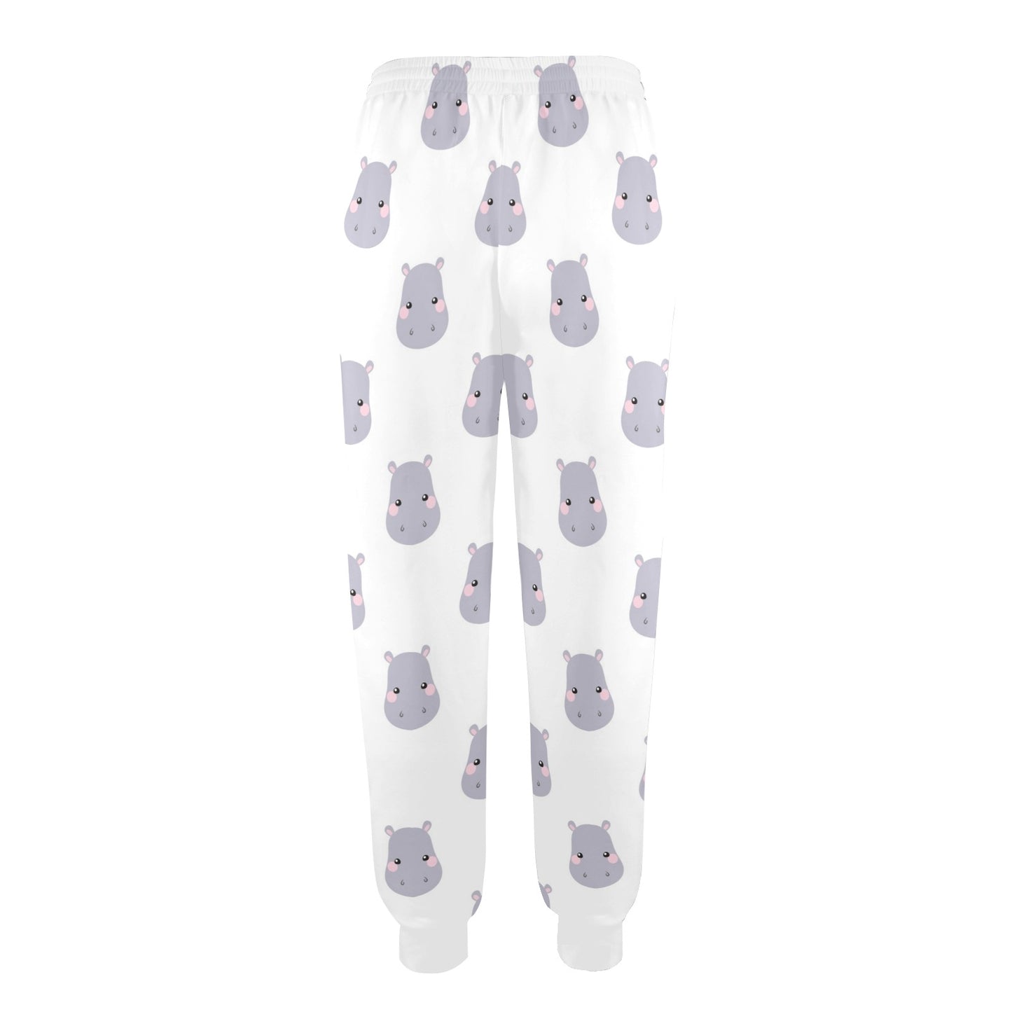 Hippo Design Print Pattern JJ0350 Women's Casual Track Pants