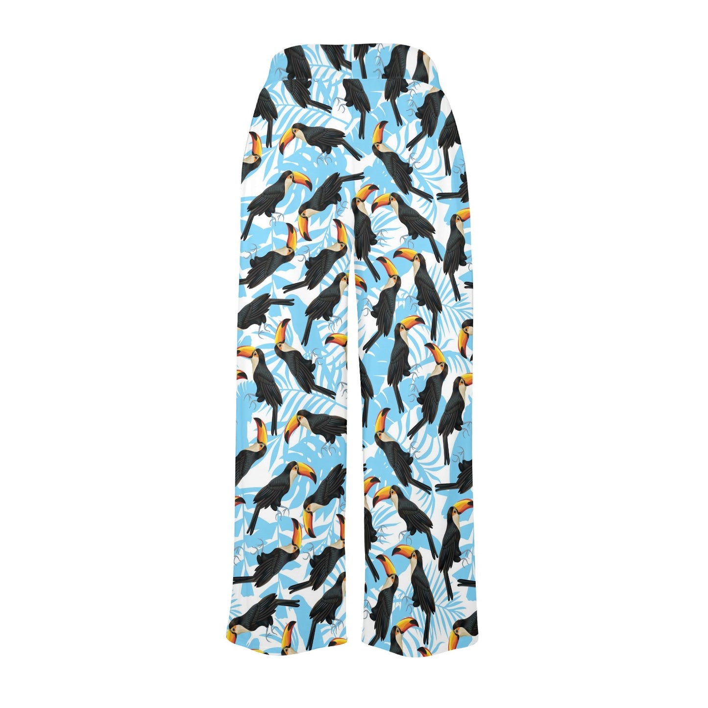 Toucan Print Design LKS303 Women's Wide Leg Lounge Pants