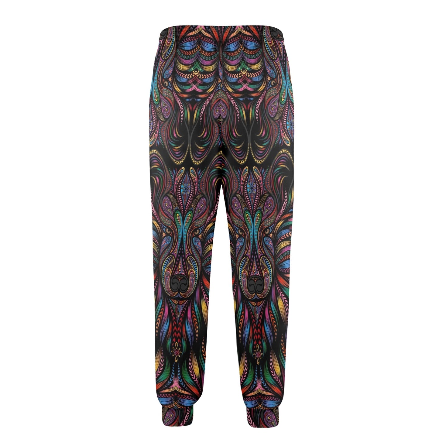 Colorful Art Wolf Men's Casual Track Pants