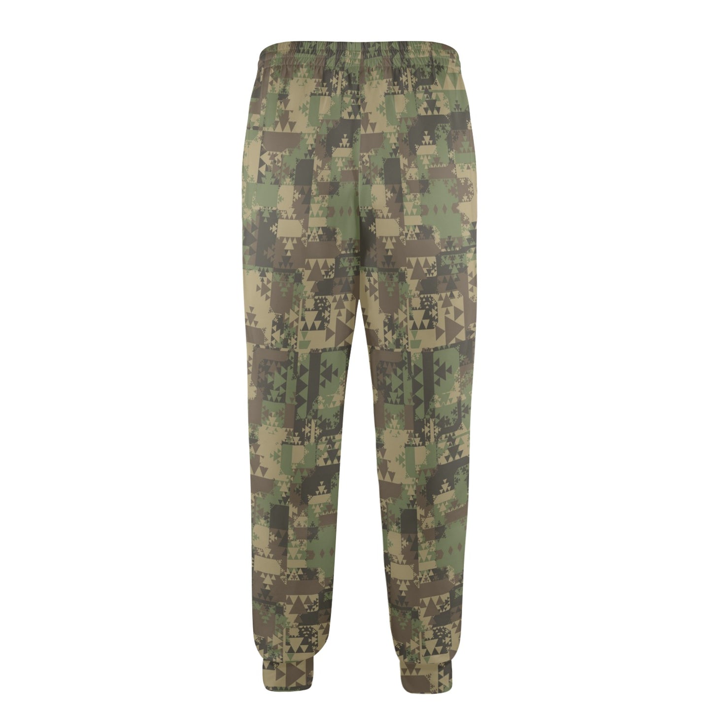 Camouflage Aztec Green Army Print Men's Casual Track Pants