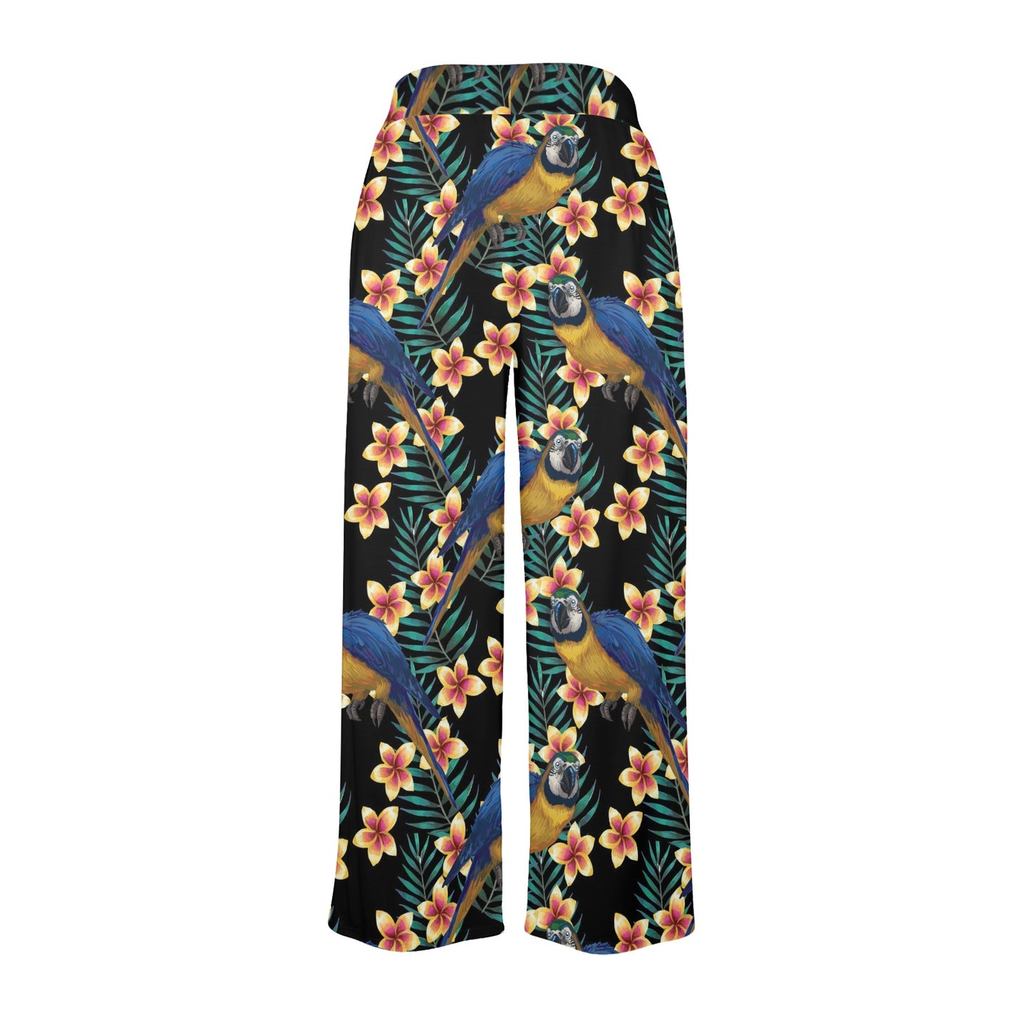 Macaw Pattern Print Design 01 Women's Wide Leg Lounge Pants