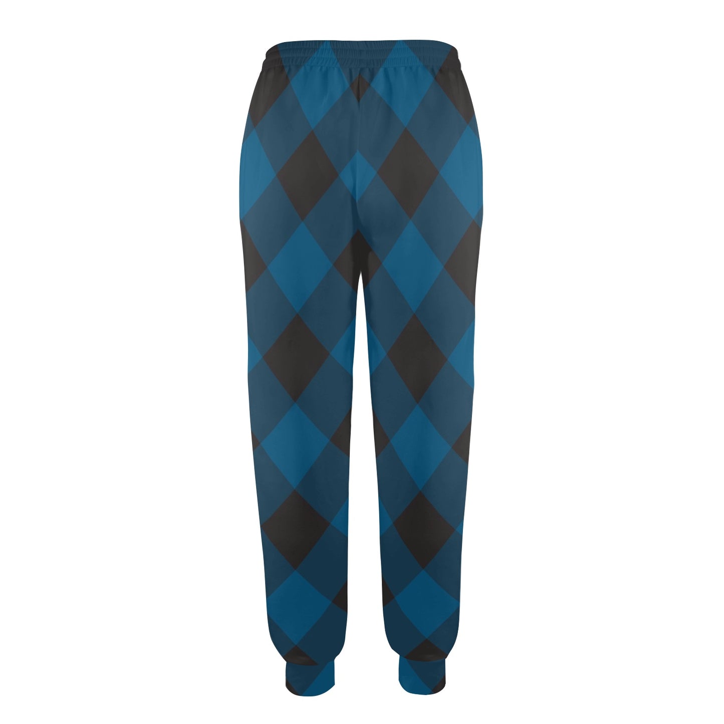 Plaid Blue Pattern Print Design A04 Women's Casual Track Pants