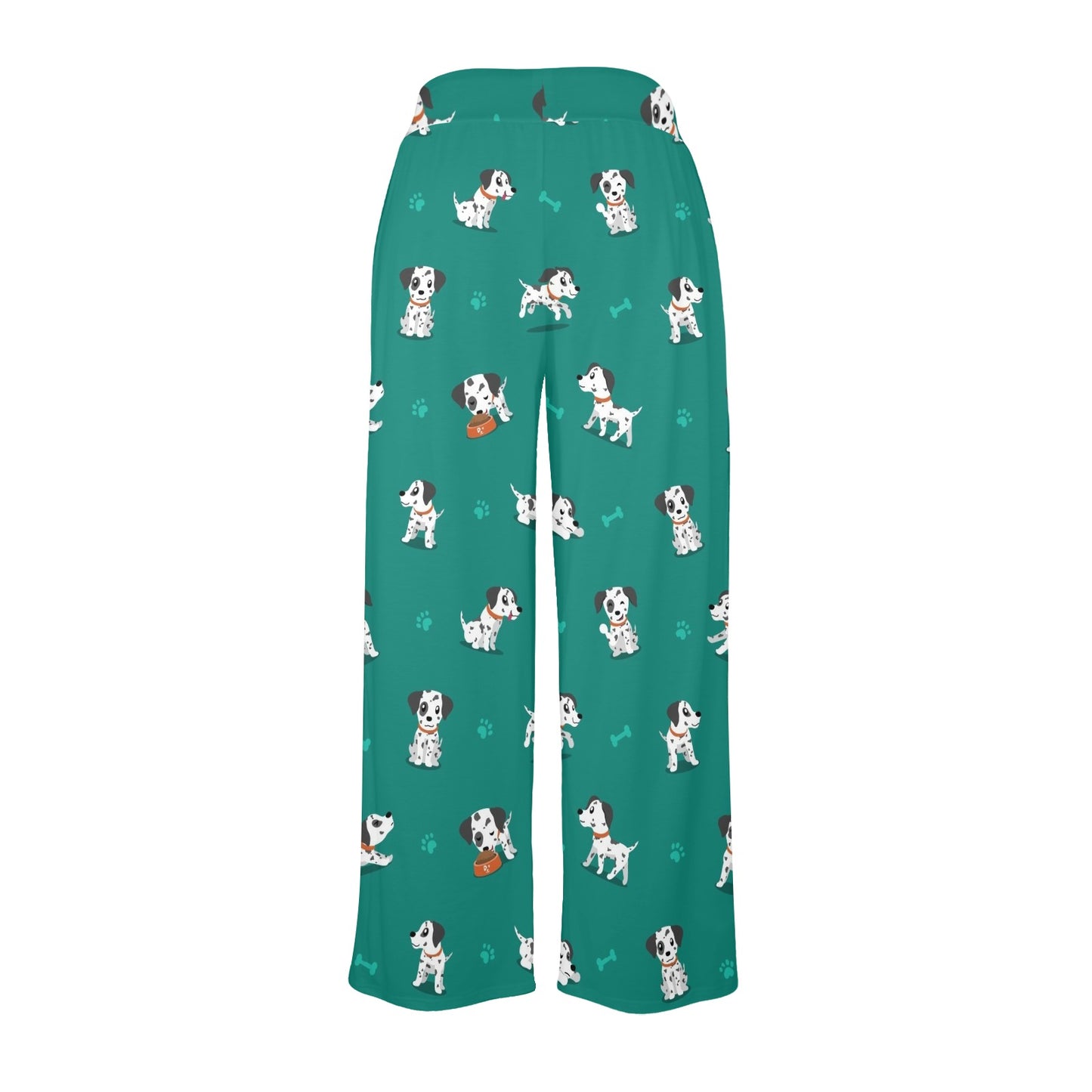 Dalmatians Design Print Pattern JJ051 Women's Wide Leg Lounge Pants