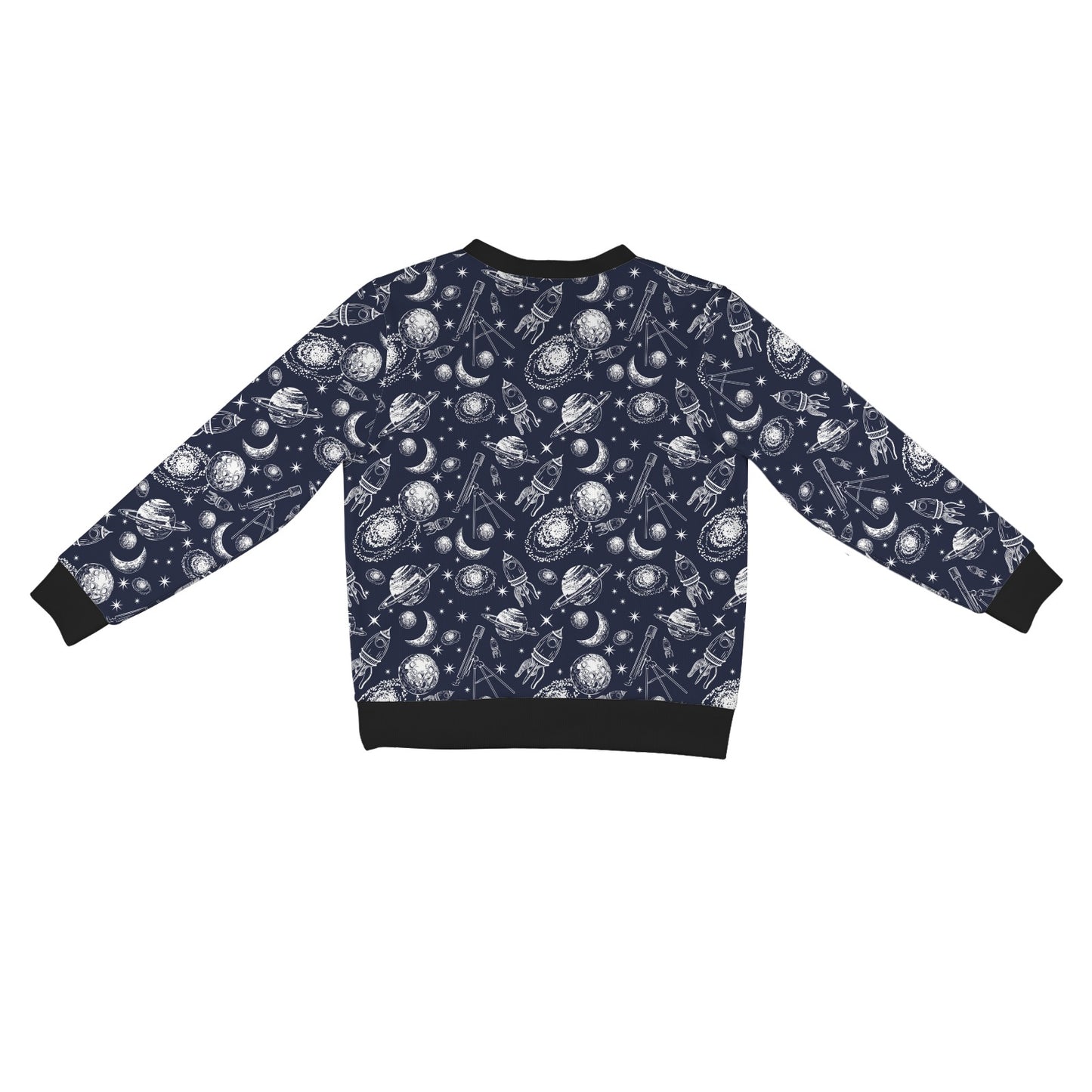 Space Rocket Print Design LKS301 Women's Cardigan
