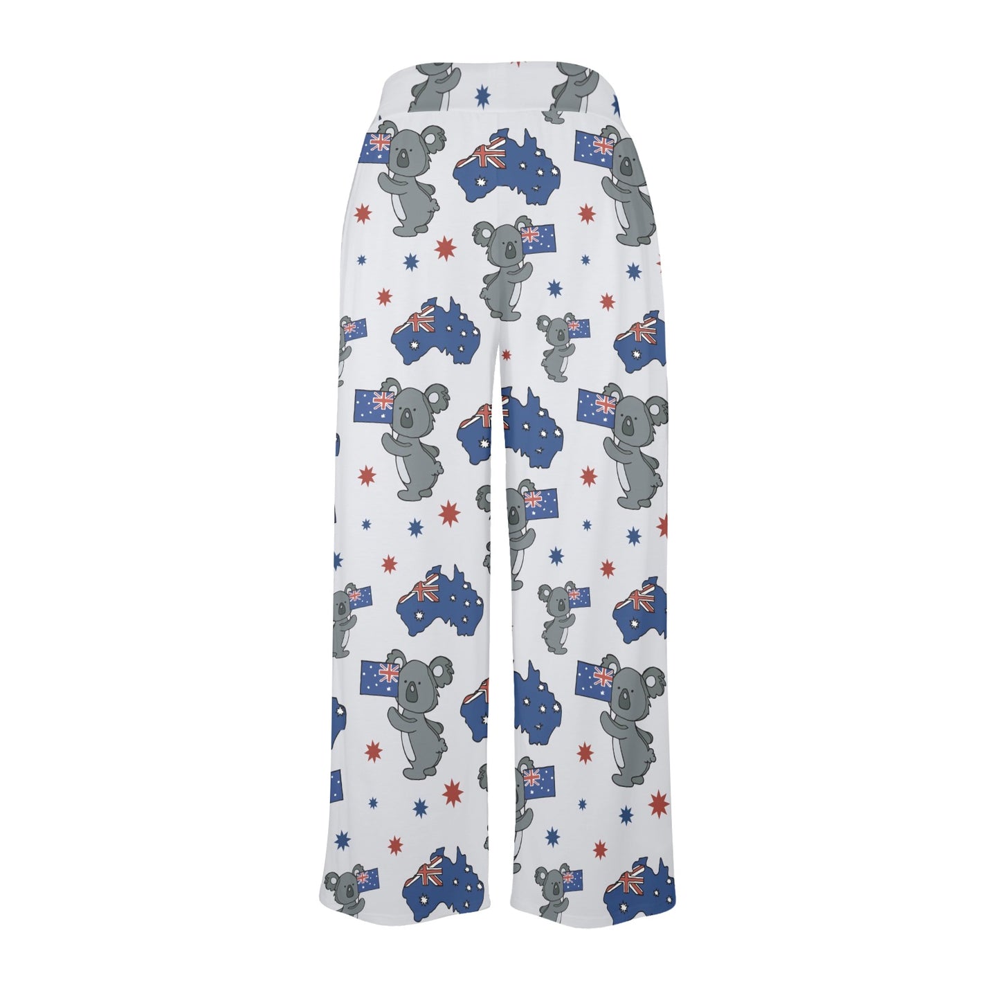 Koala Australia Day Themed Design Women's Wide Leg Lounge Pants