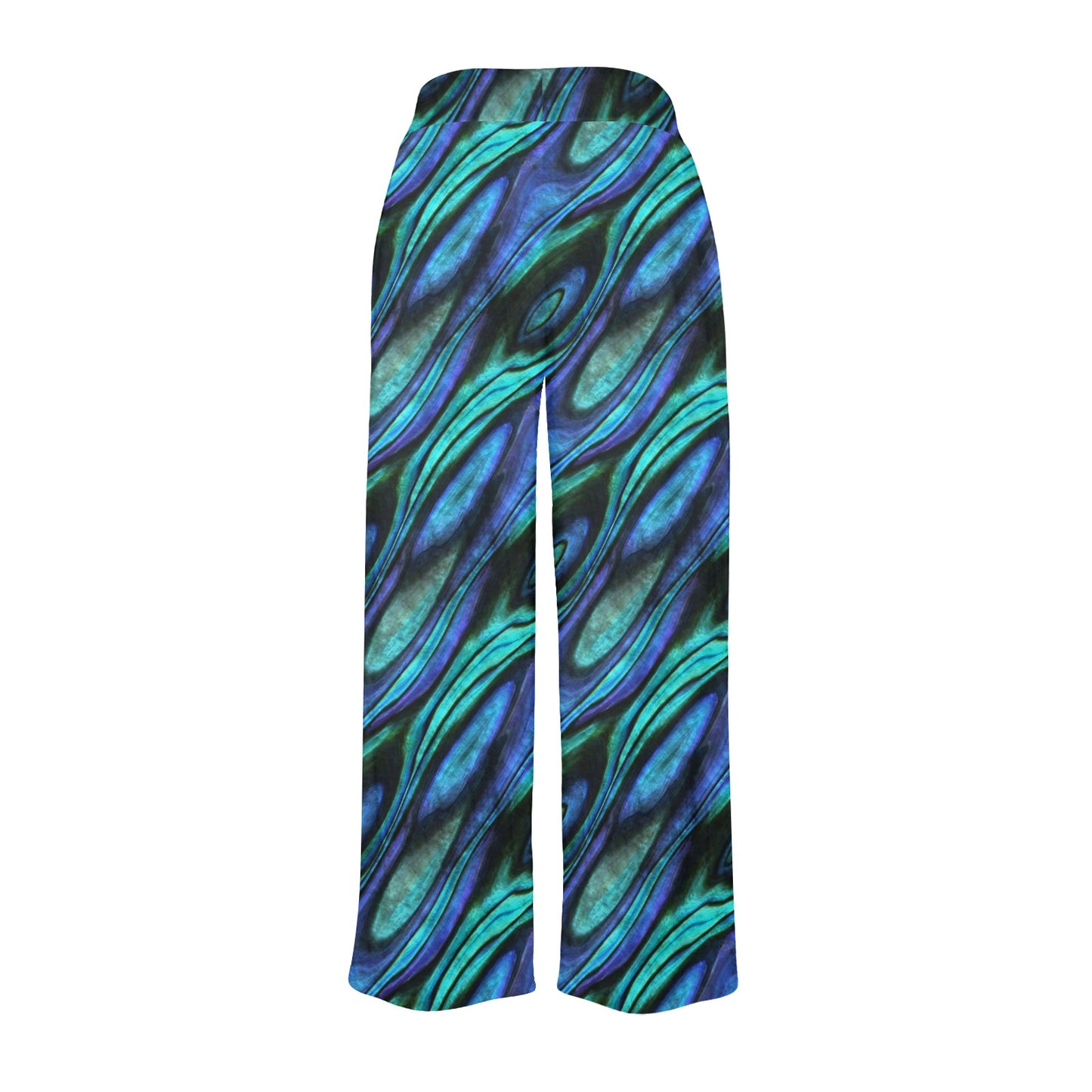 Abalone Pattern Print Design 03 Women's Wide Leg Lounge Pants