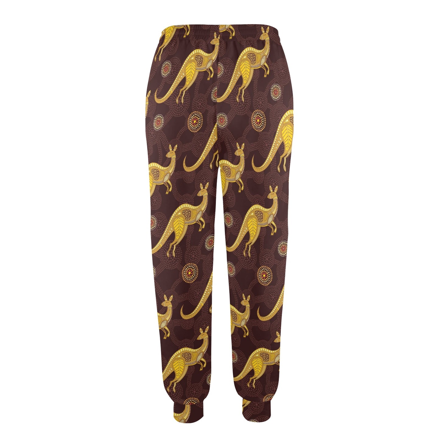 Kangaroos Aboriginal Pattern Print Design 08 Women's Casual Track Pants