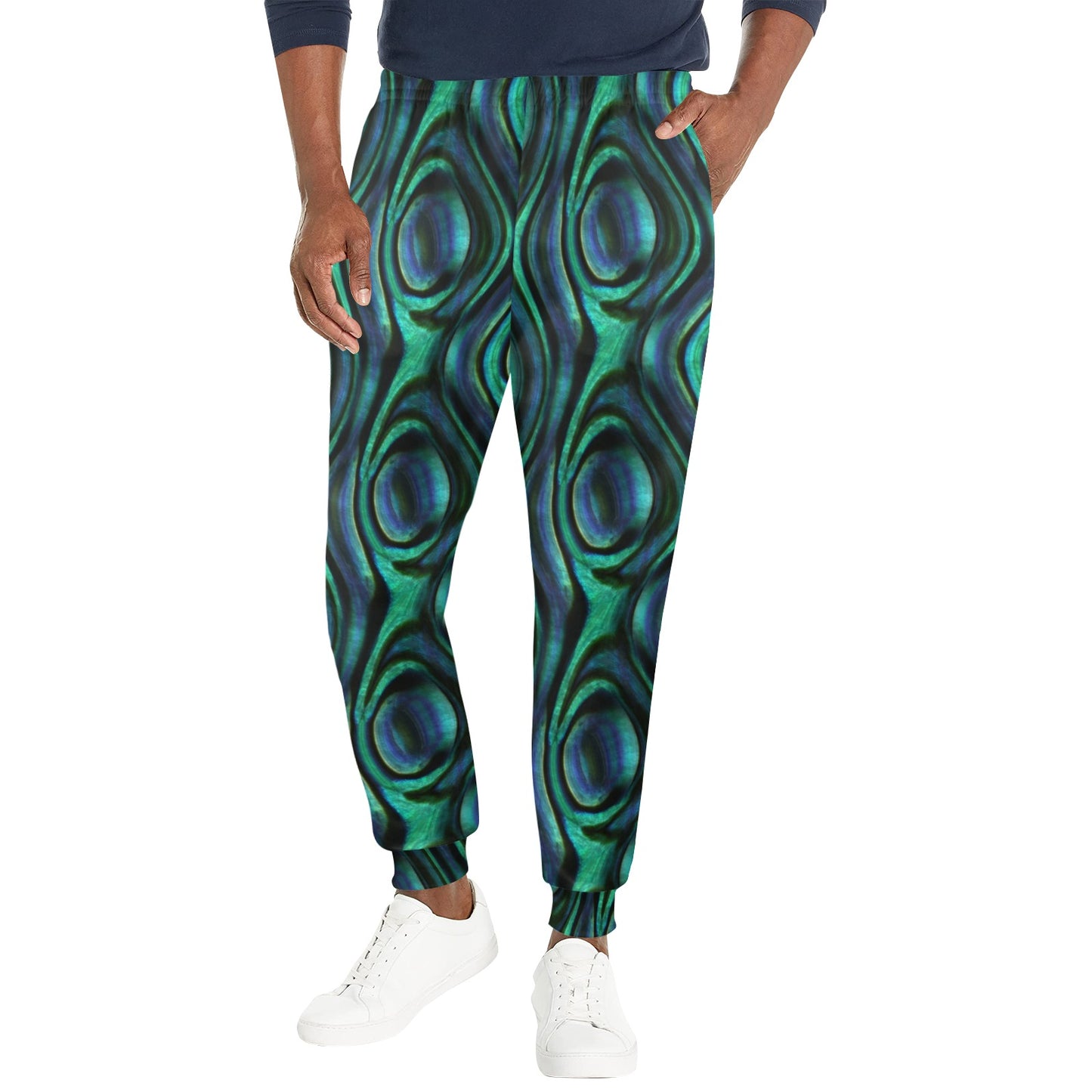 Abalone Pattern Print Design 01 Men's Casual Track Pants
