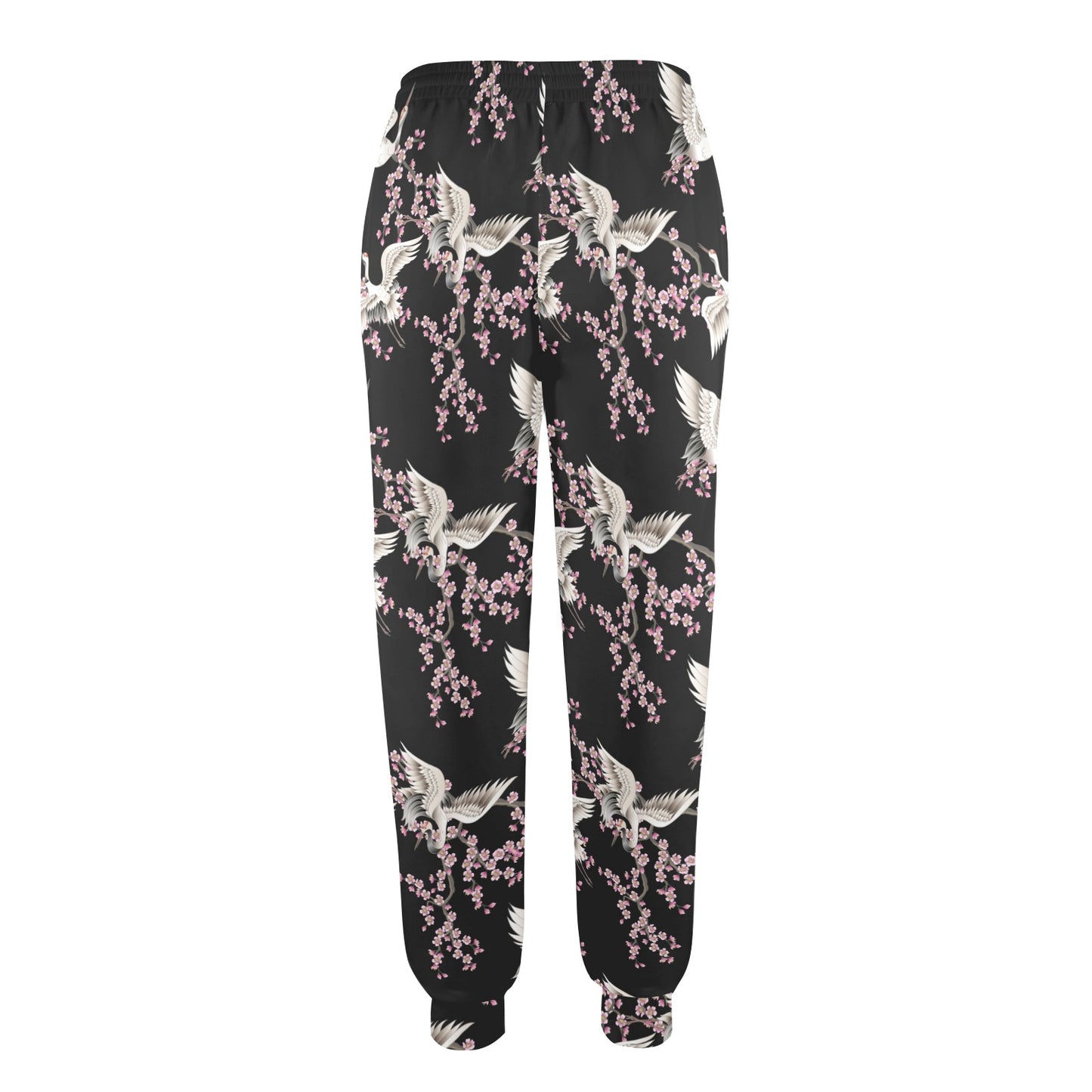 Crane Pattern Print Design 01 Women's Casual Track Pants