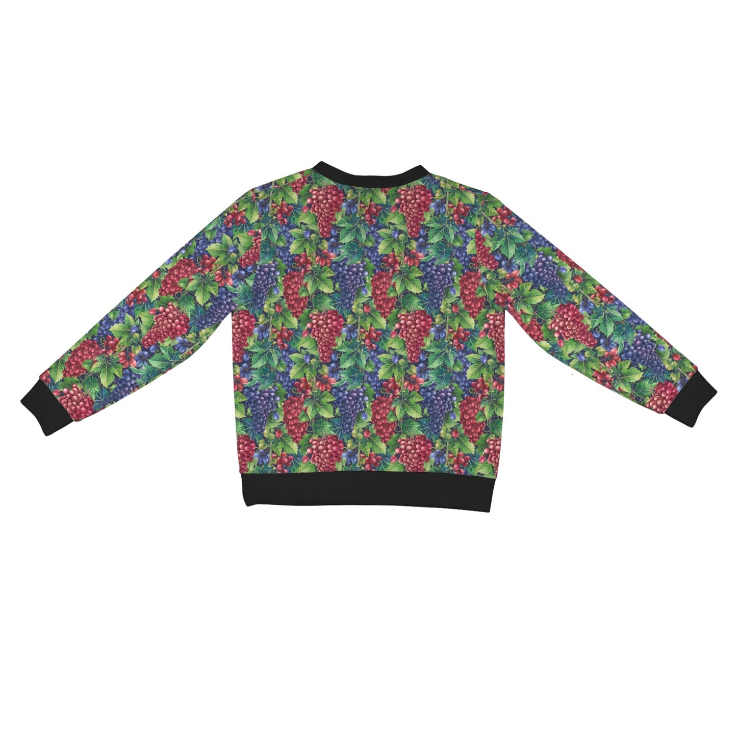 Grape Pattern Print Design GP02 Women's Cardigan