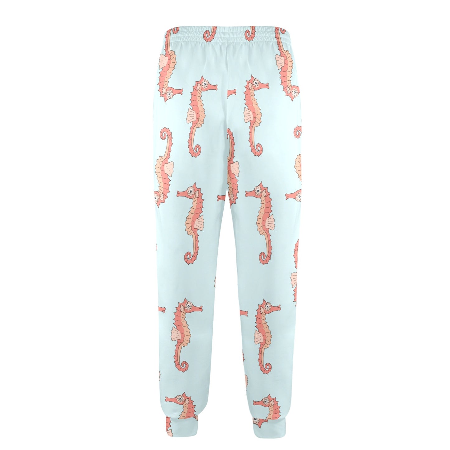 SeaHorse Pattern Print Design 01 Men's Casual Track Pants