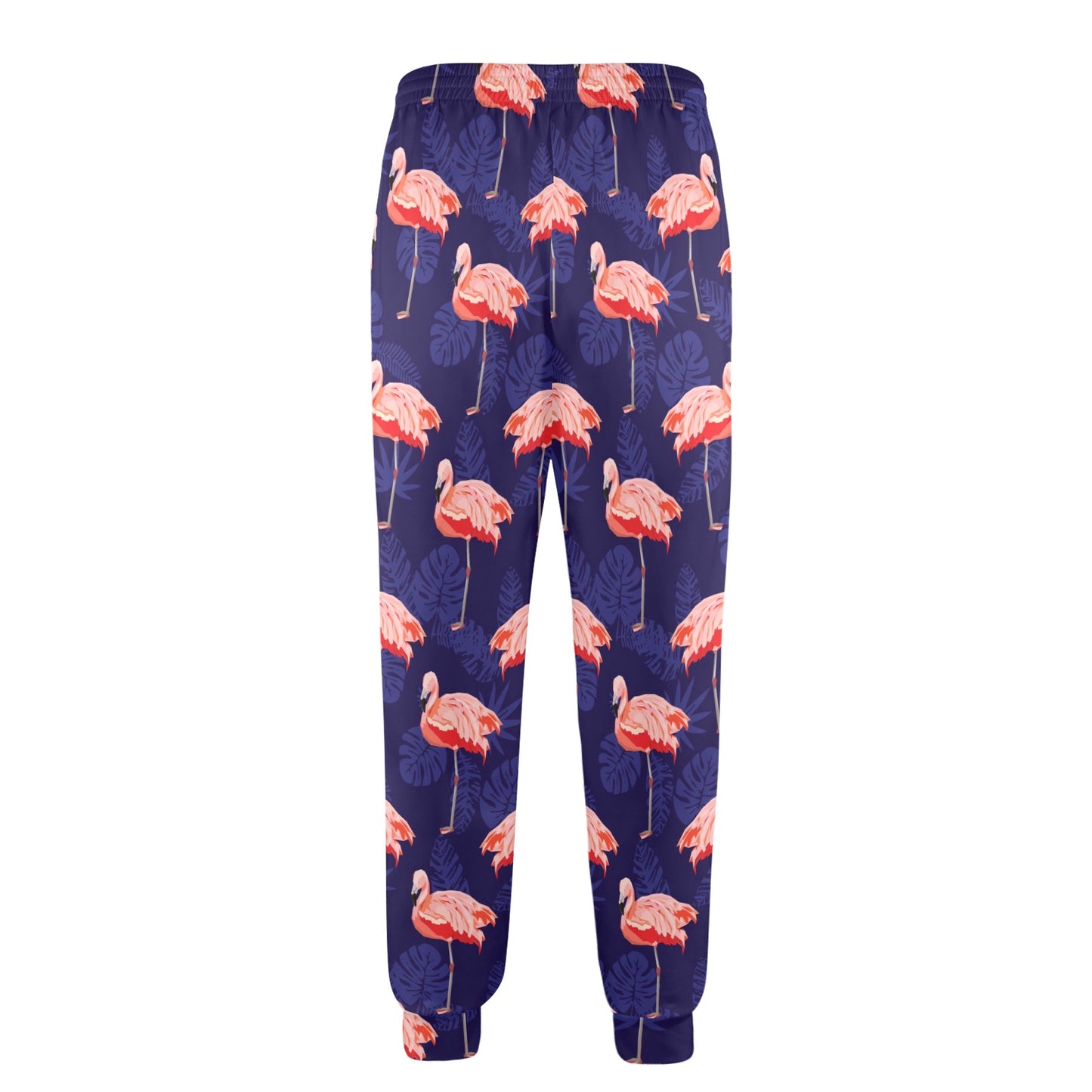 Flamingo Design Print Pattern JJ0181 Men's Casual Track Pants