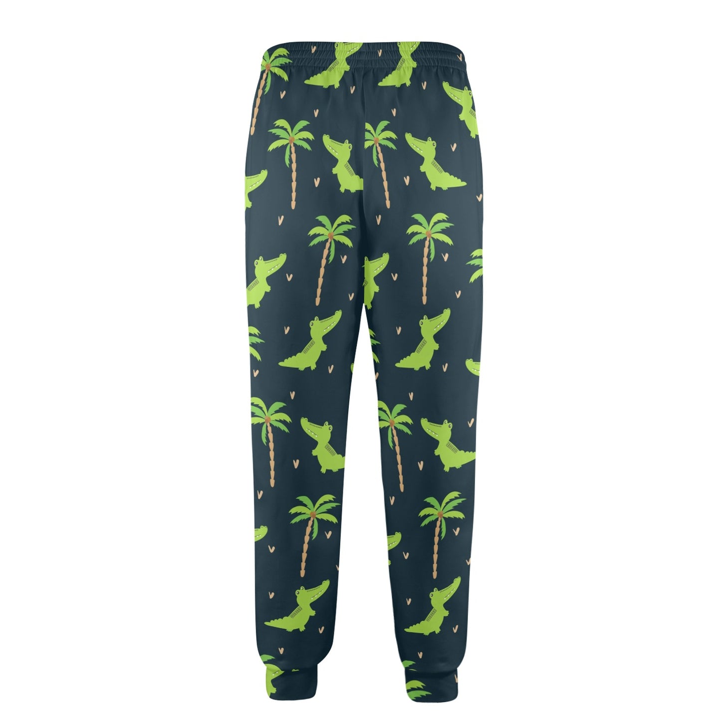 Alligator Pattern Print Design 02 Men's Casual Track Pants