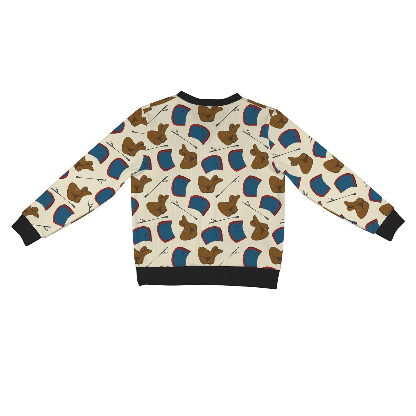 equestrian Design Print Pattern JJ0133 Women's Cardigan