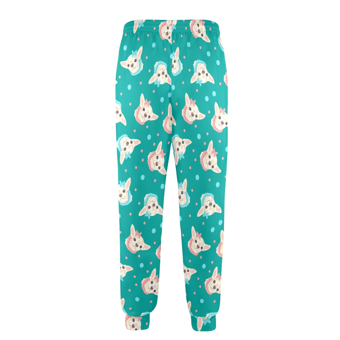 Chihuahua Polka Dot Pattern Men's Casual Track Pants