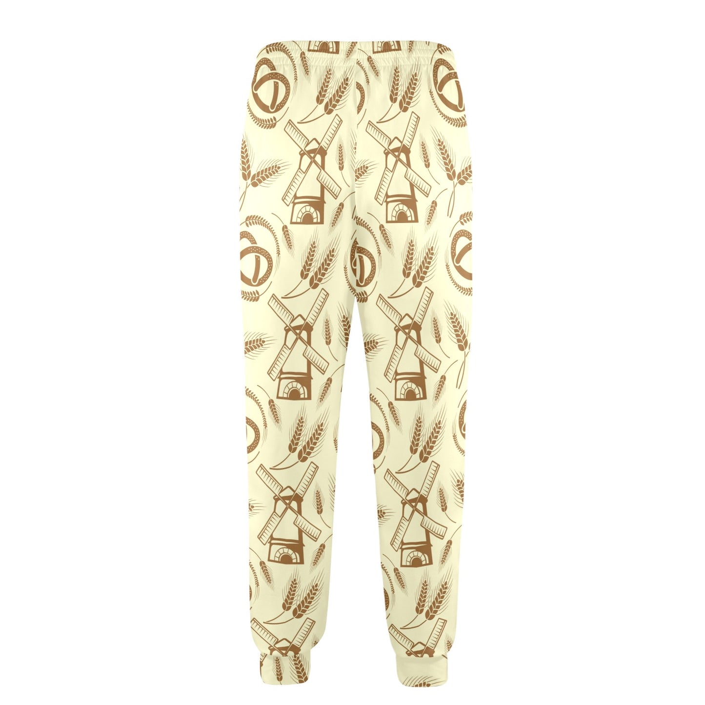 Agricultural Windmills Print Design 03 Men's Casual Track Pants